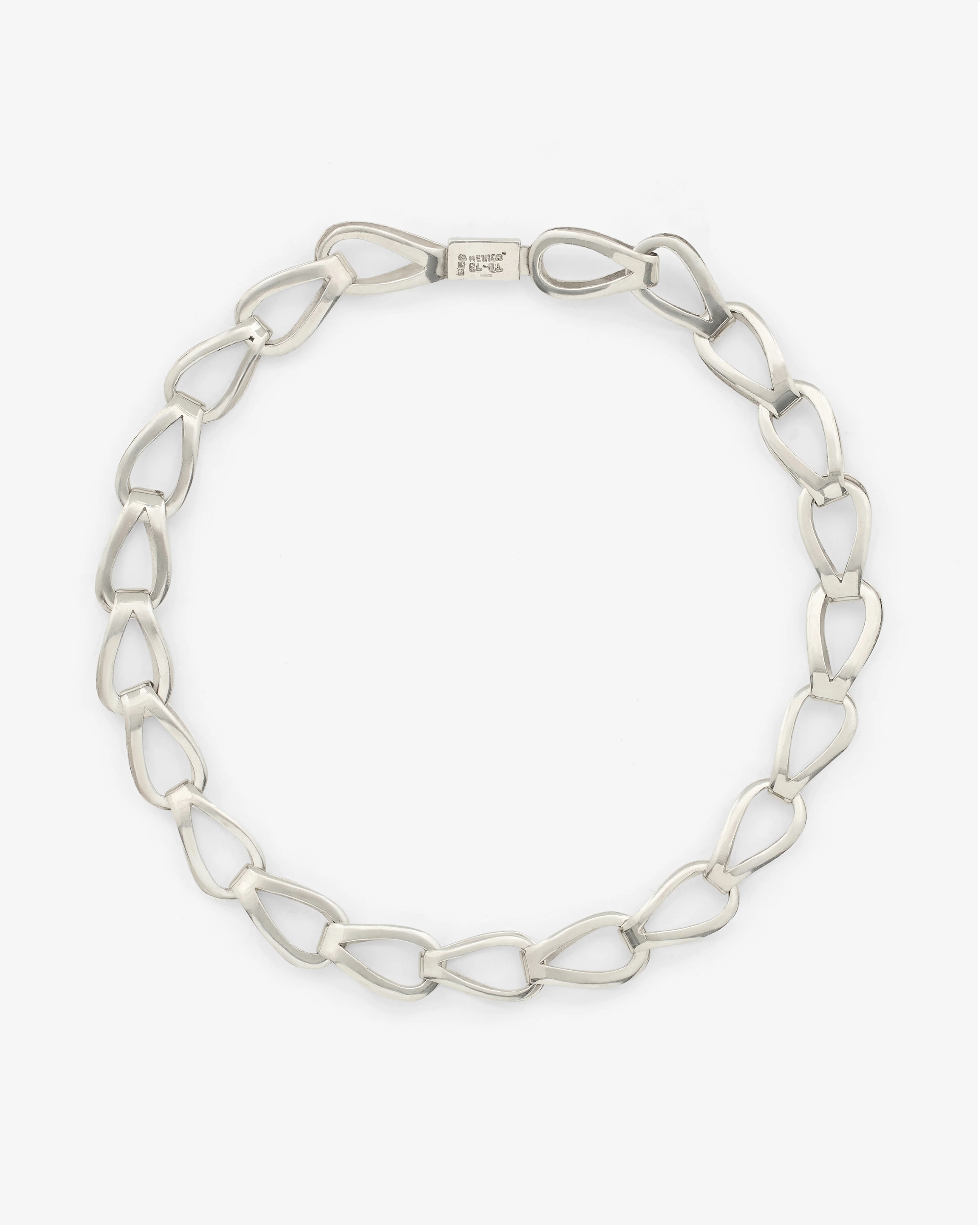 Old Jewelry - Dew Loop Necklace - (Silver) - Image 2