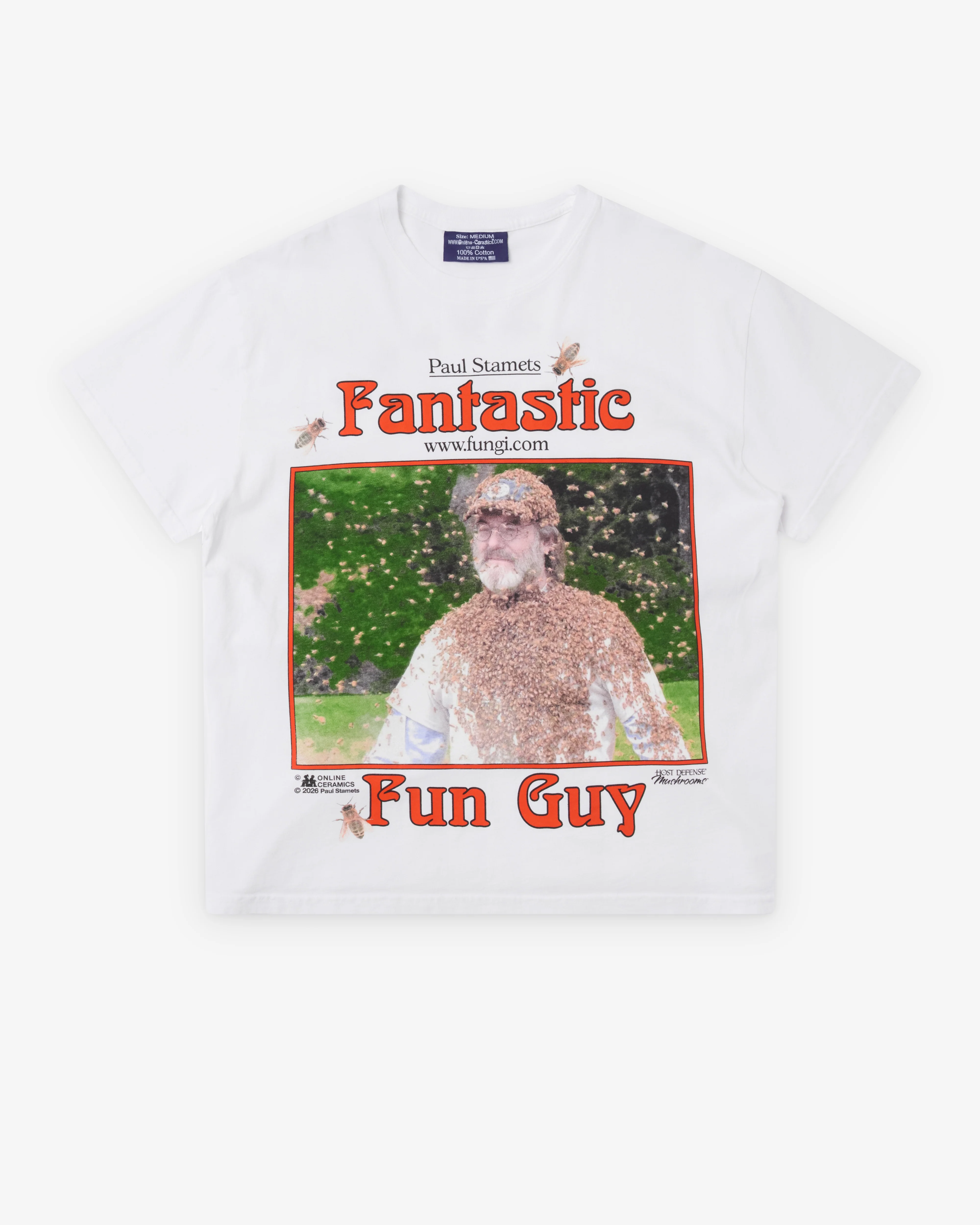 Online Ceramics - Men's Fantastic Fun Guy T-Shirt - (White)