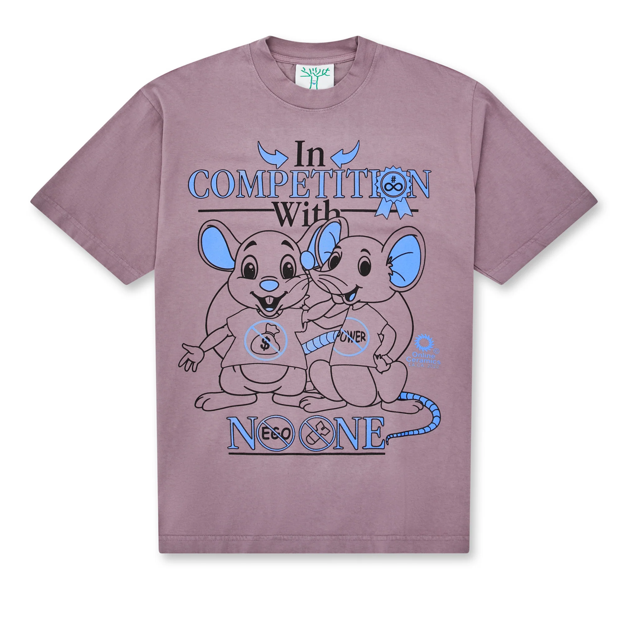Online Ceramics - In Competition With No One T-Shirt - (Purple)