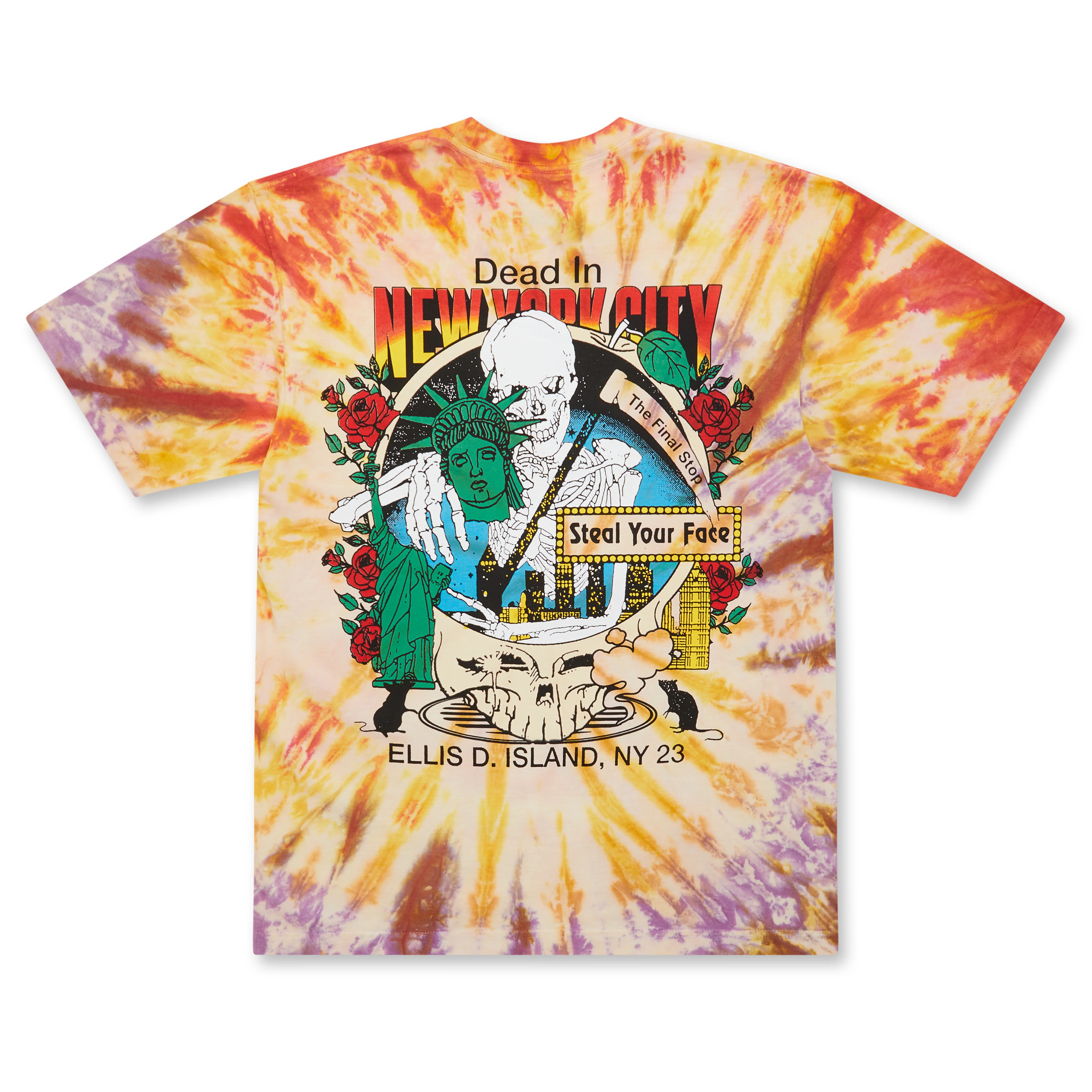 Online Ceramics - New York Tape Exchange Tee - (Tie-Dye) - Image 2