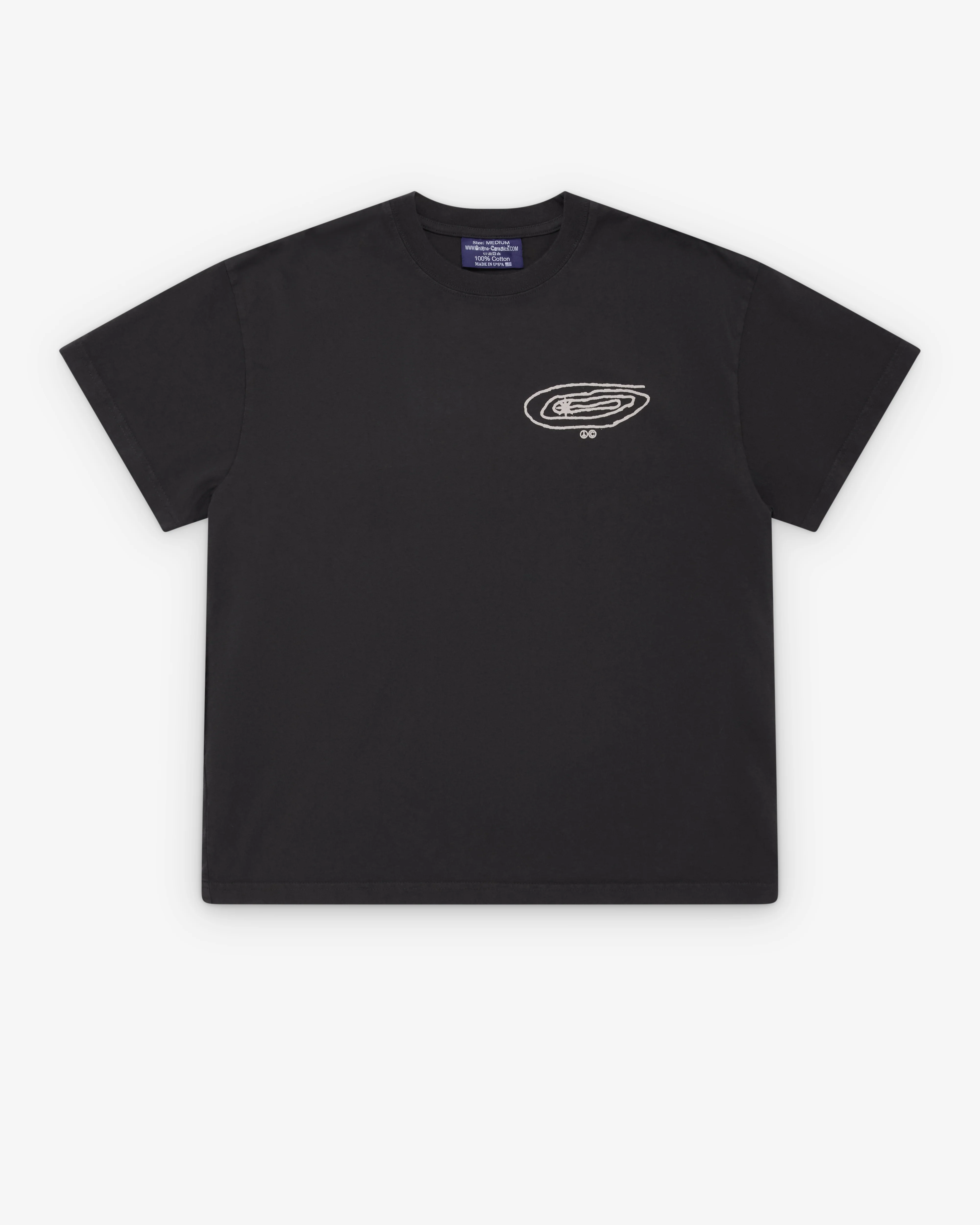 Online Ceramics - Men's Shooting Star T-Shirt - (Off Black)