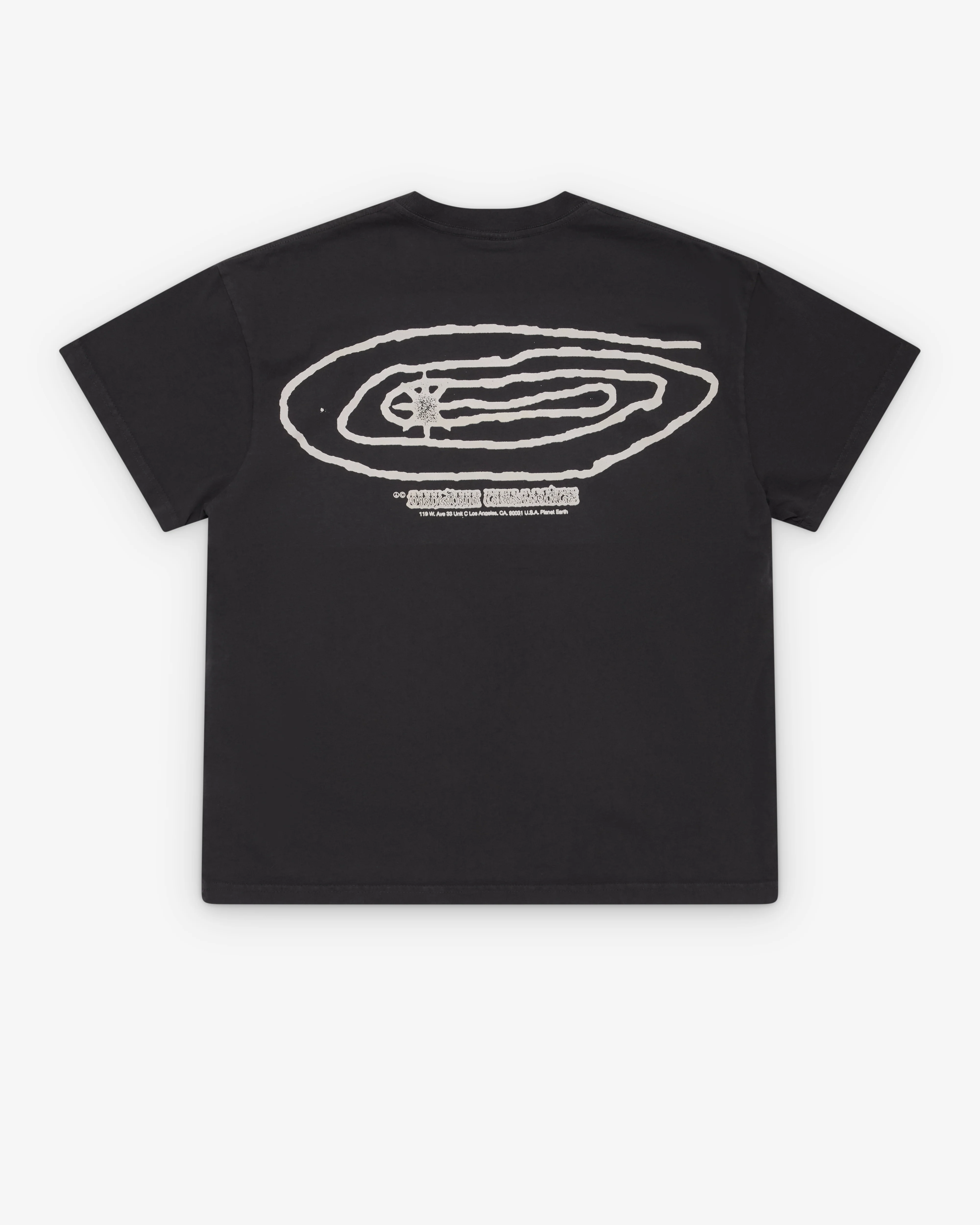 Online Ceramics - Men's Shooting Star T-Shirt - (Off Black) - Image 2