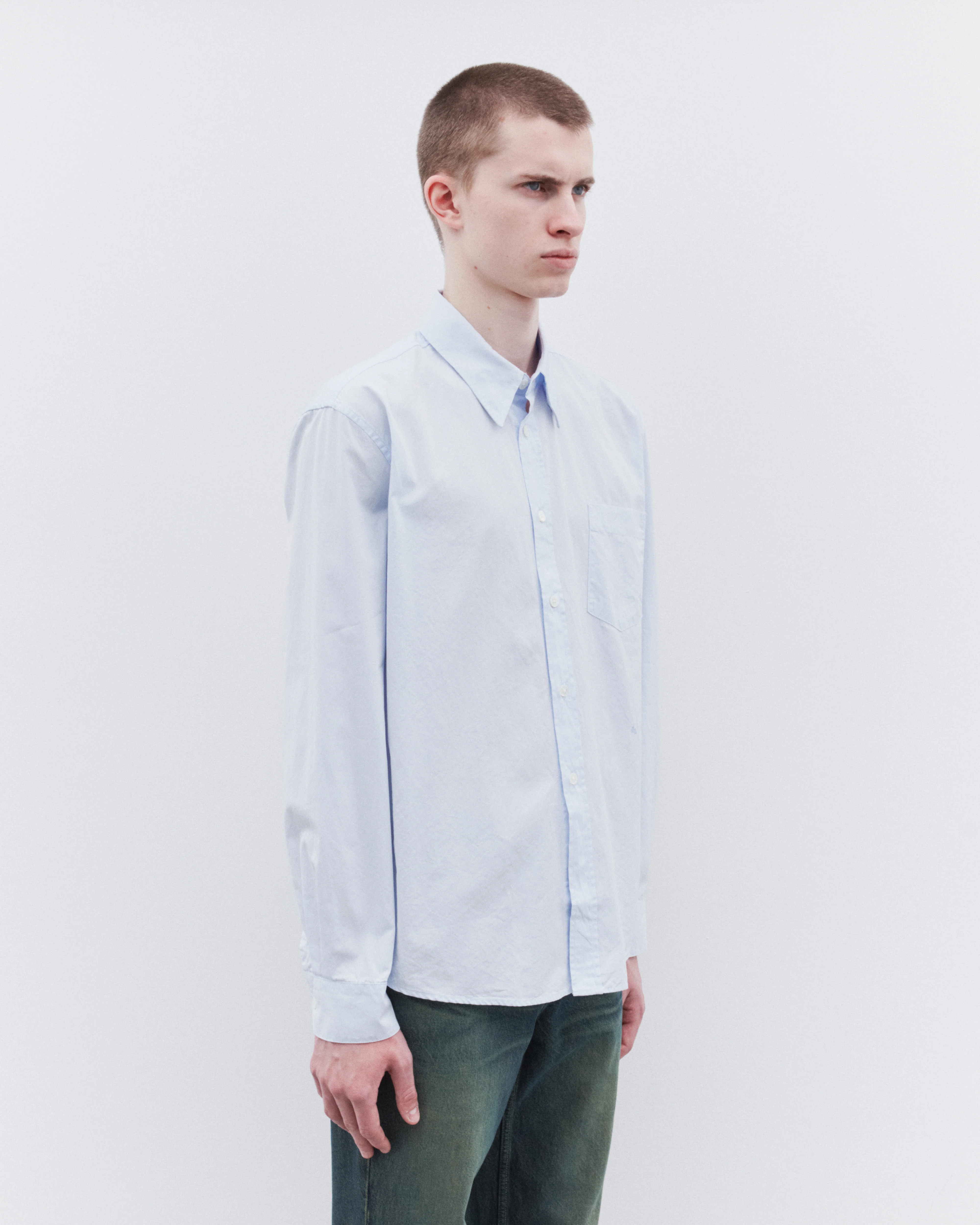 Our Legacy - Men’s Beyond BD Shirt - (Dining Blue Poplin) - Image 4