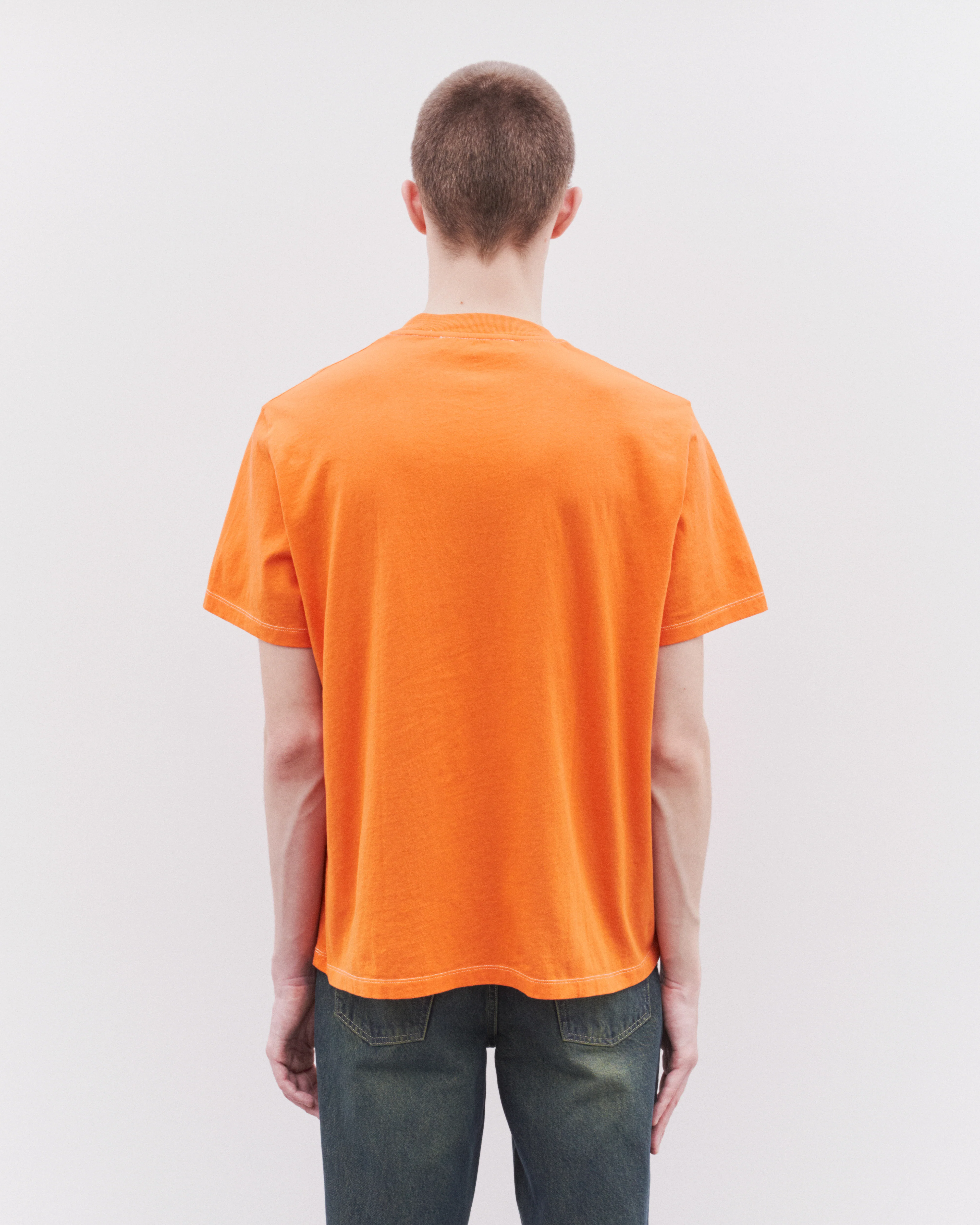 Our Legacy - WORK SHOP Box T-Shirt - (Orange) - Image 5