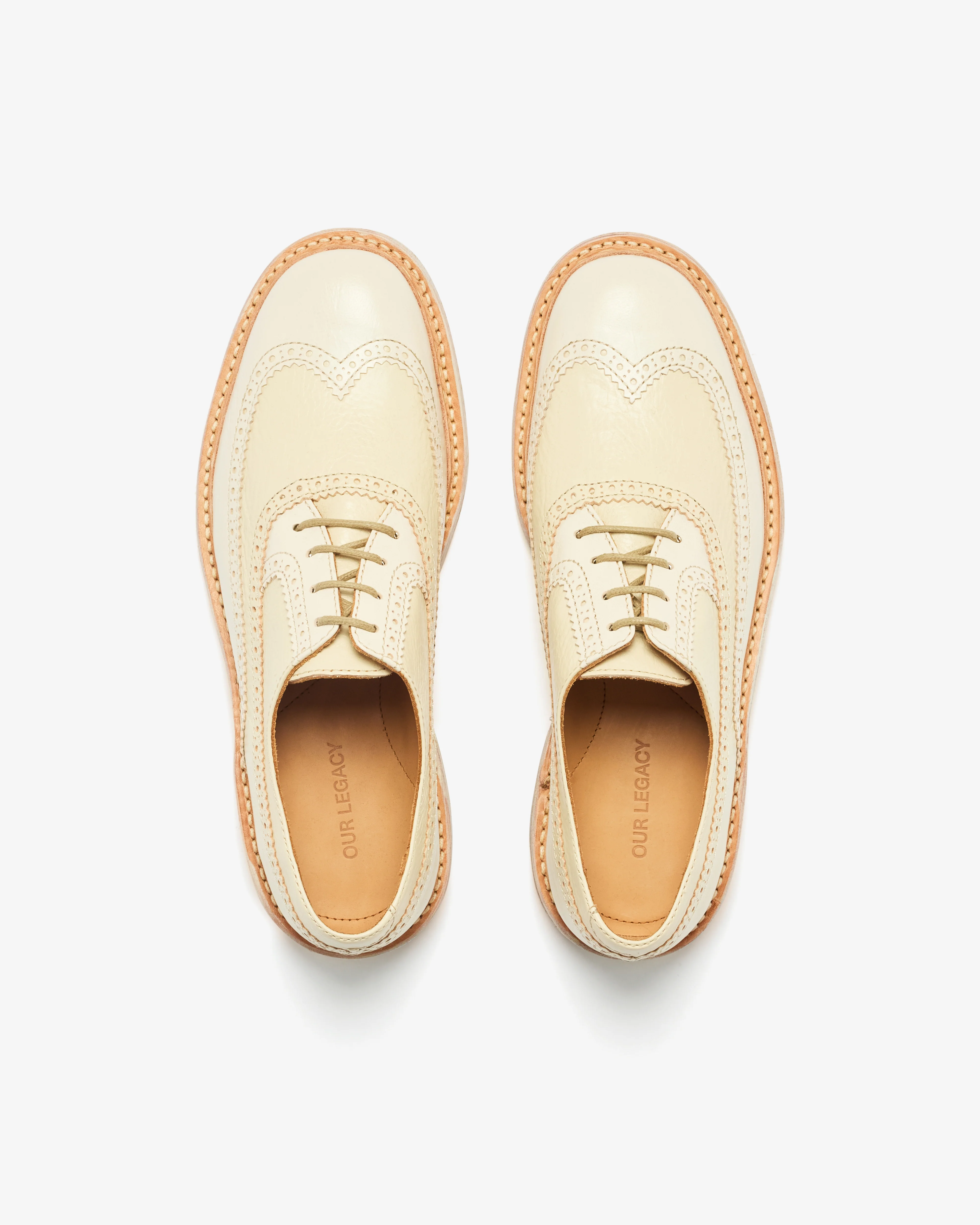 Our Legacy - Brogue Parade - (Deep Ecru Leather) - Image 5