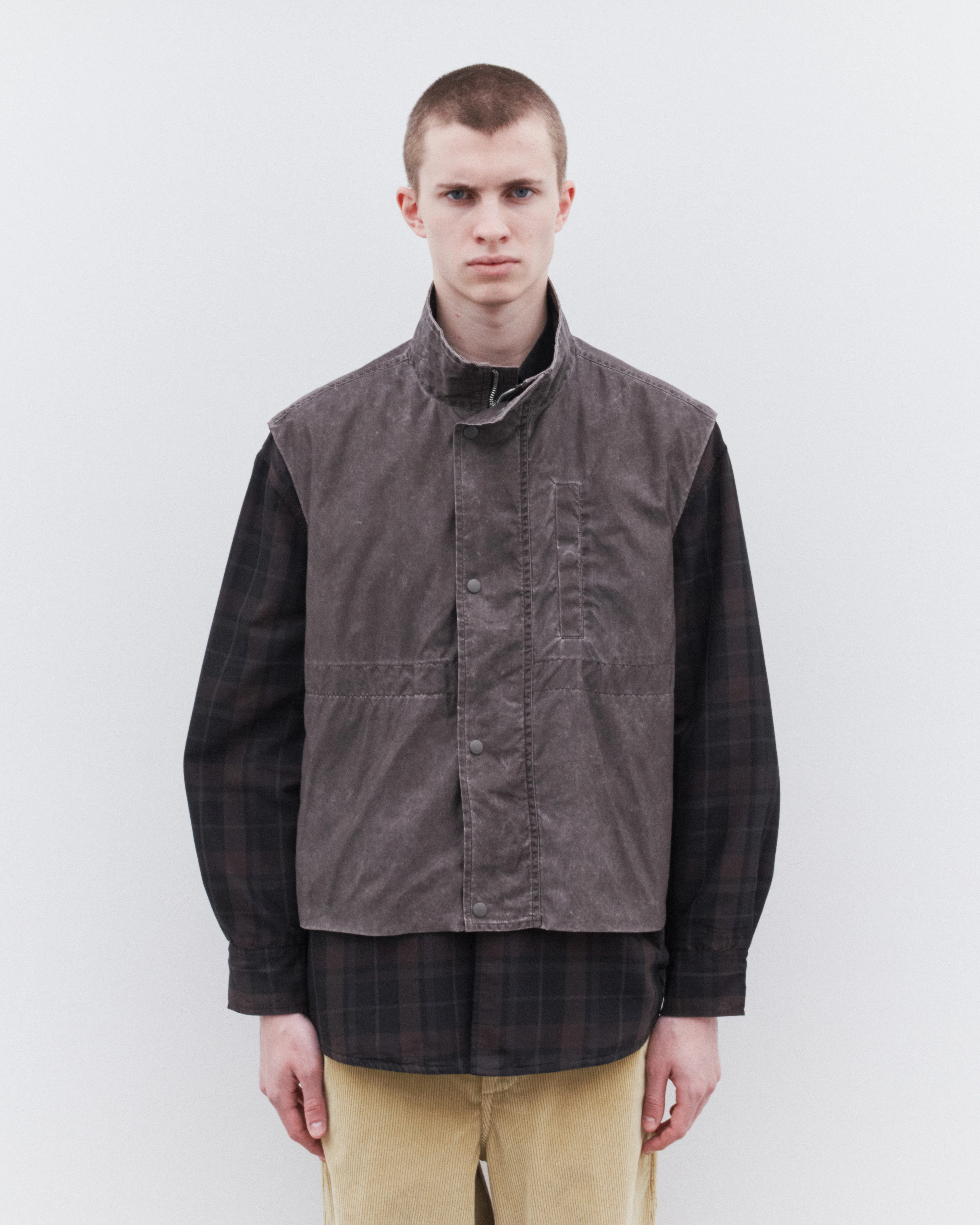Our Legacy - Men’s Firm Vest - (Brown Wash Out Nylon) - Image 3
