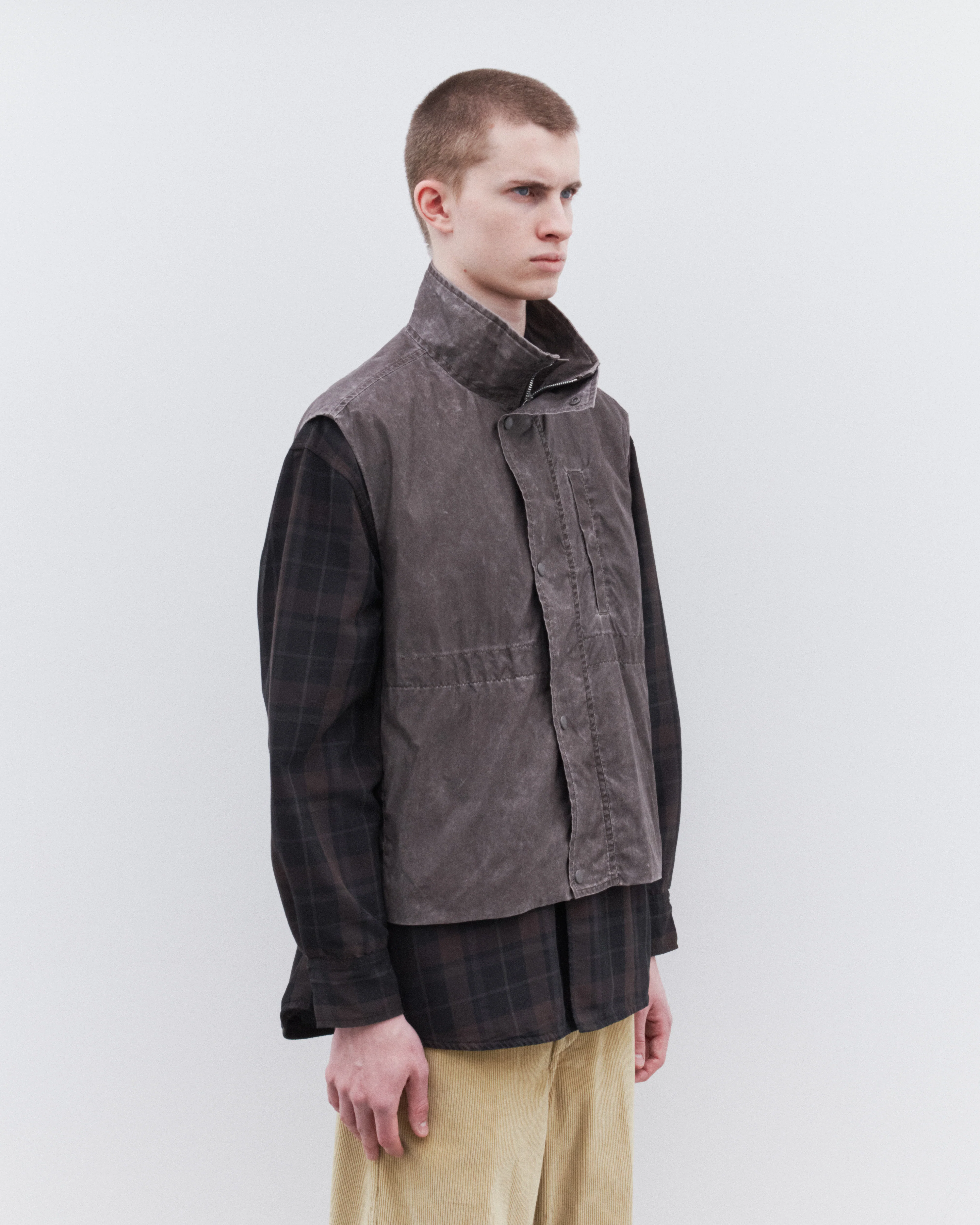 Our Legacy - Men’s Firm Vest - (Brown Wash Out Nylon) - Image 4