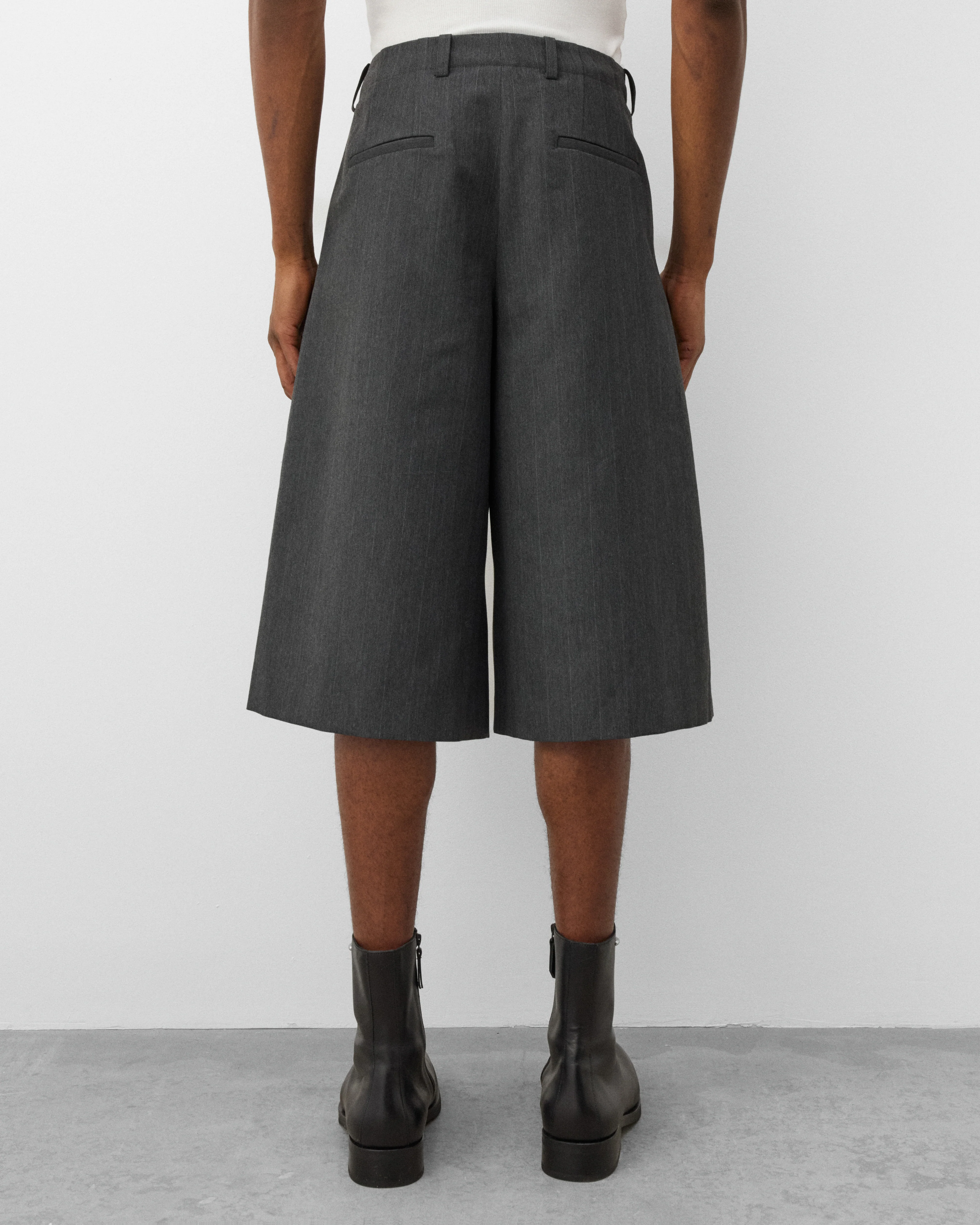 Our Legacy - Men's Split Shorts - (Shark Pinstripe Herringbone) - Image 5
