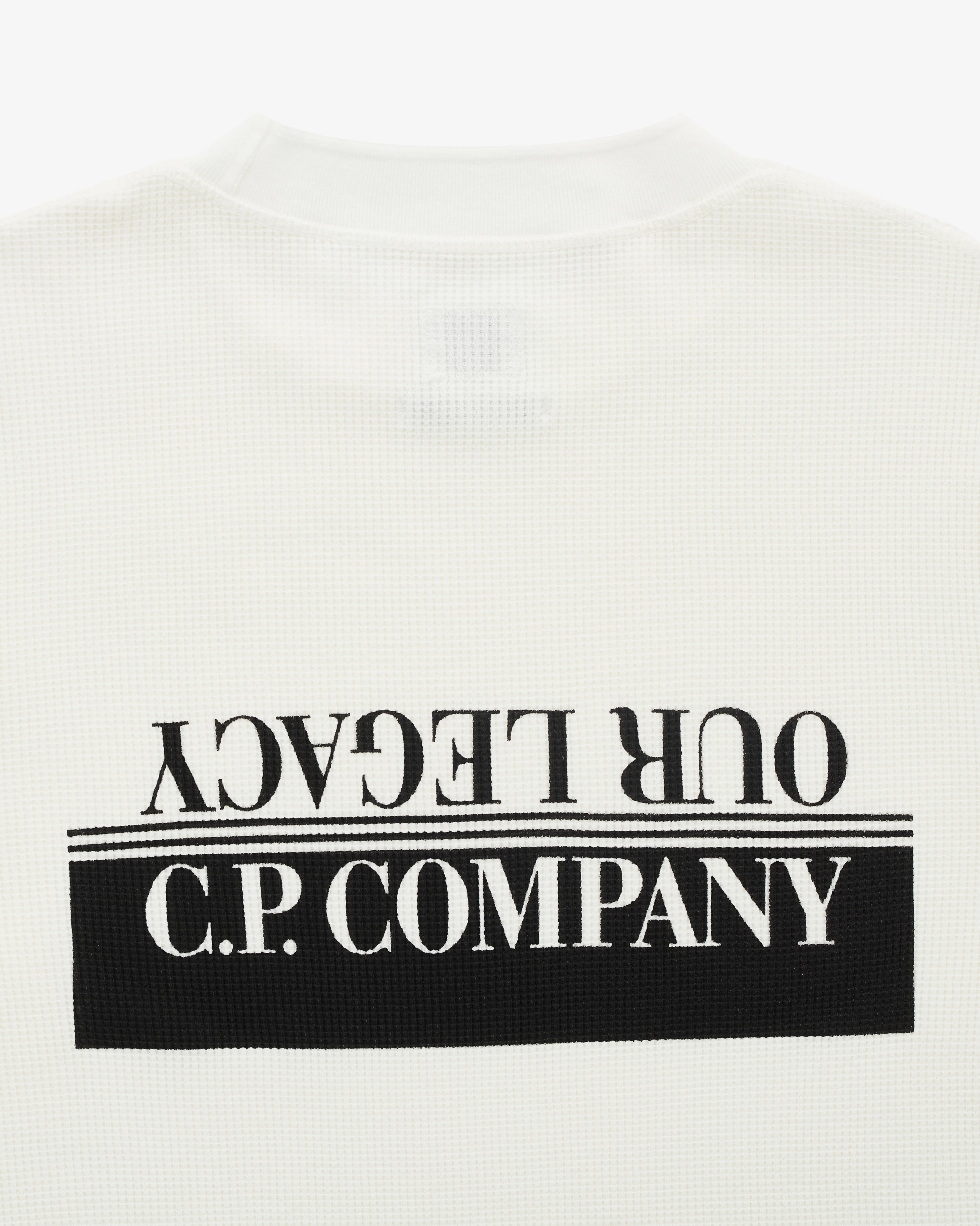 Our Legacy Work Shop - Men's C.P. Company Waffle Long Sleeve - (Gauze White) - Image 3