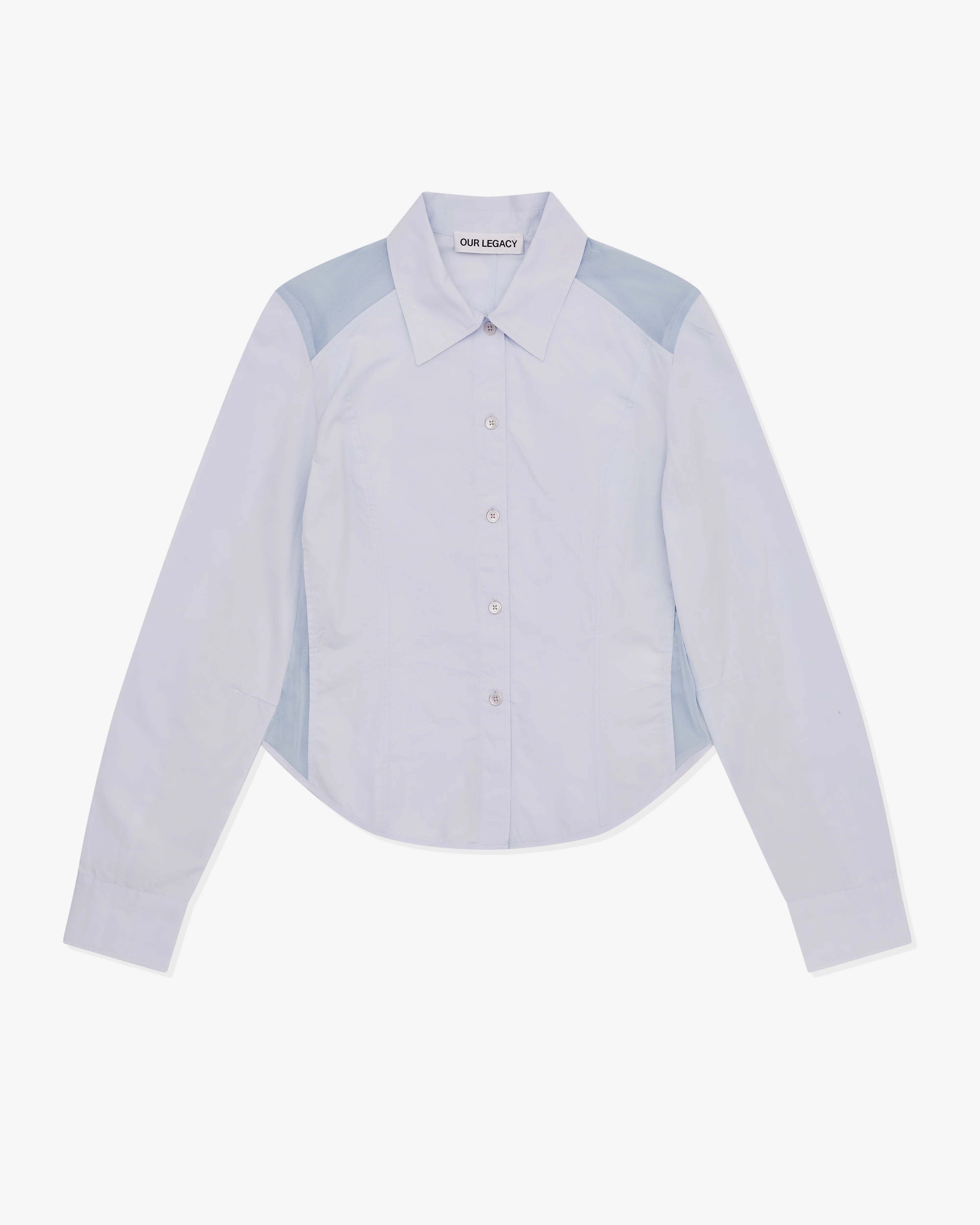 Our Legacy - Women’s Cincher Shirt - (Dining Blue Poplin)