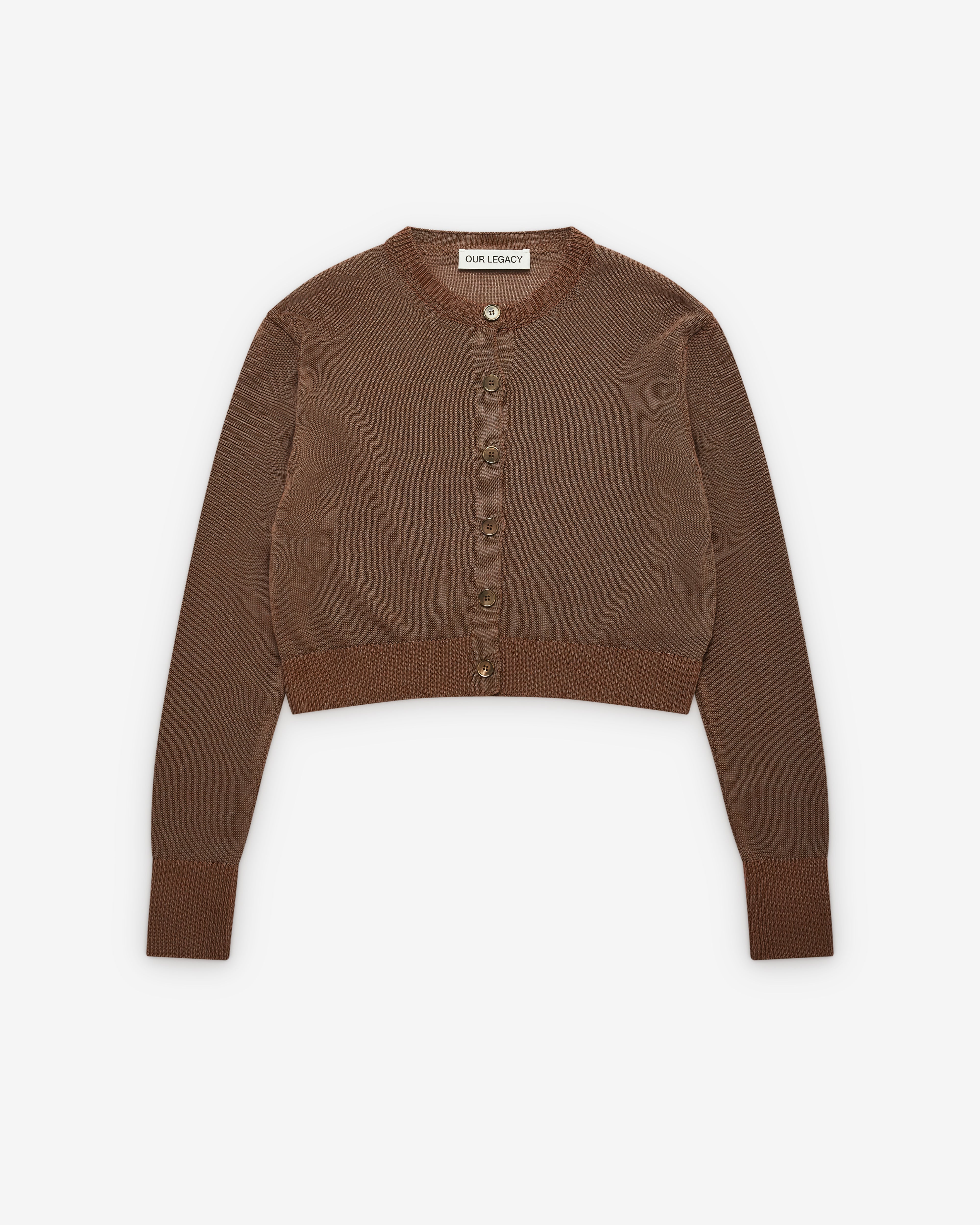 Our Legacy - Women's Micro Cardigan - (Cangiante Copper Tech Cotton)