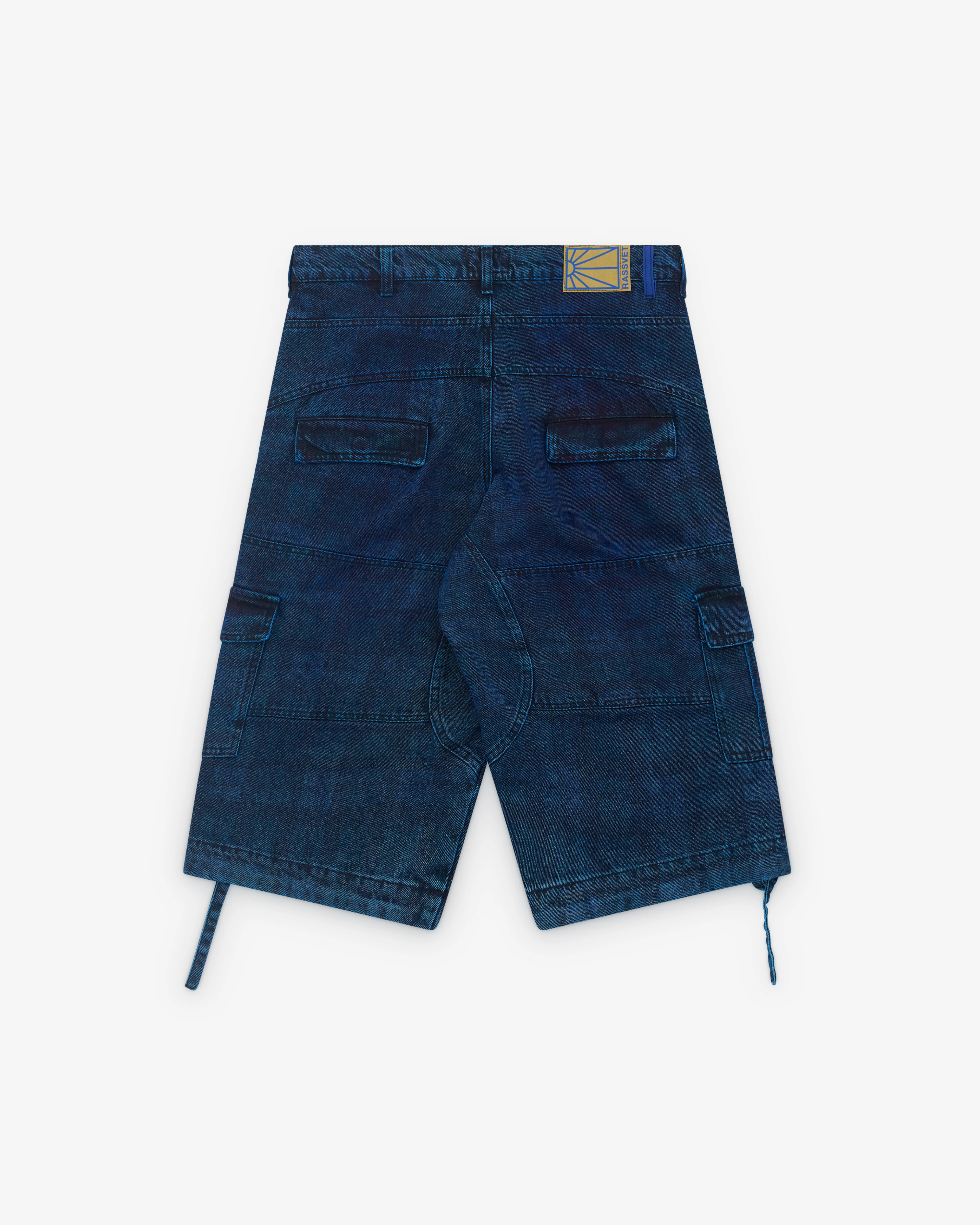 Rassvet - Men’s Men Denim Cargo Short - (Blue) - Image 2