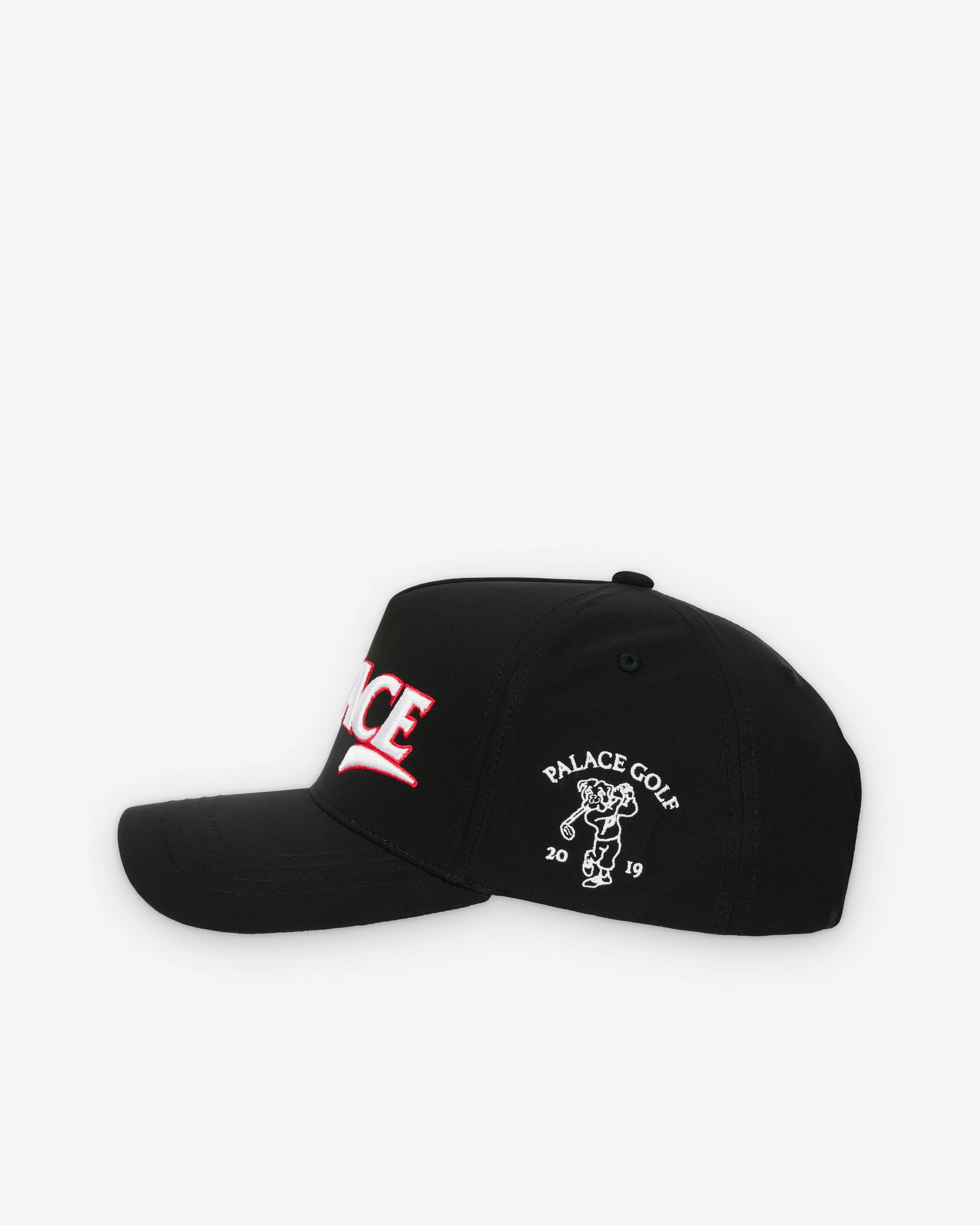 Palace - Men's Golf P-Frame 5-Panel Snapback - (Black) - Image 3