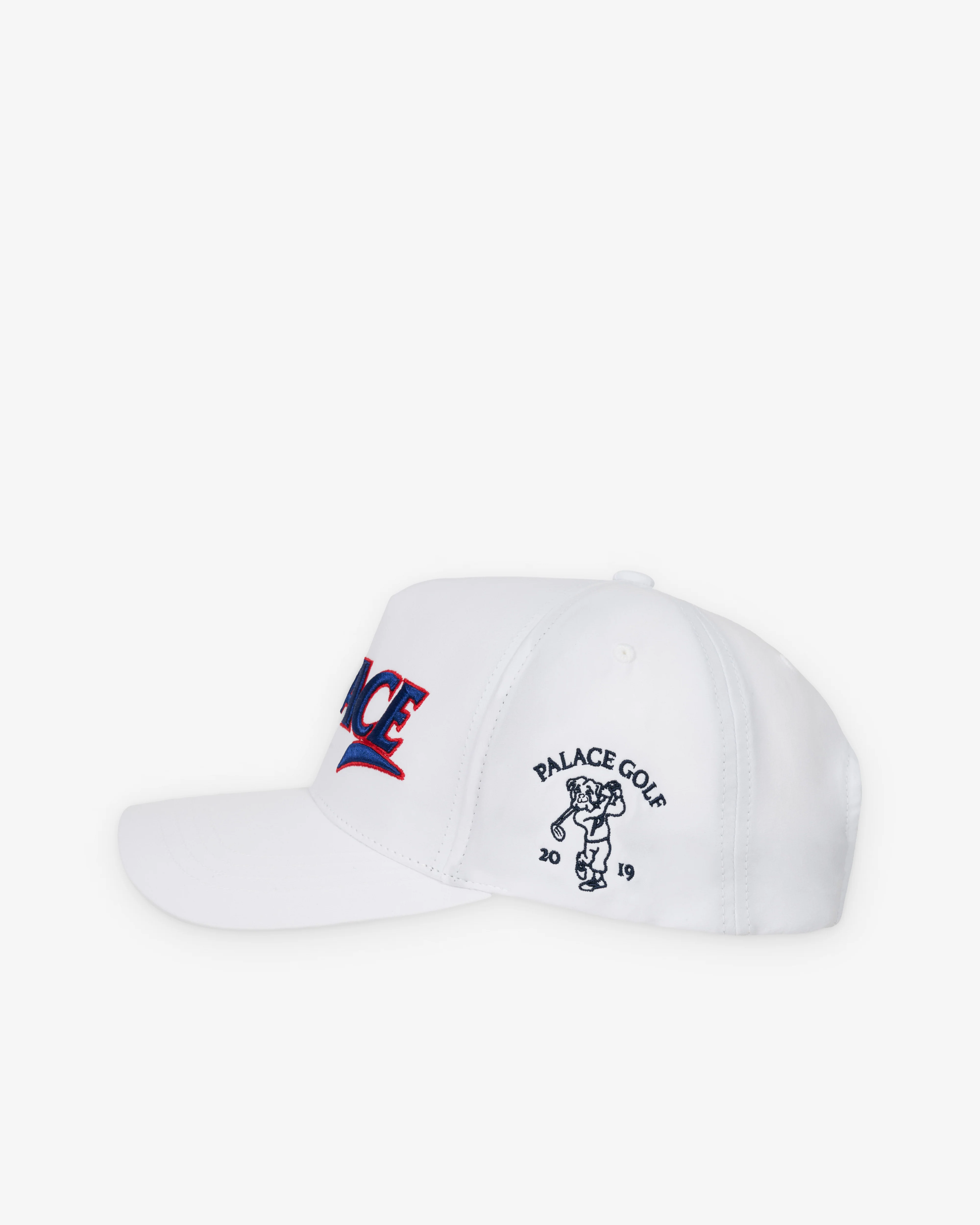 Palace - Men's Golf P-Frame 5-Panel Snapback - (White) - Image 3