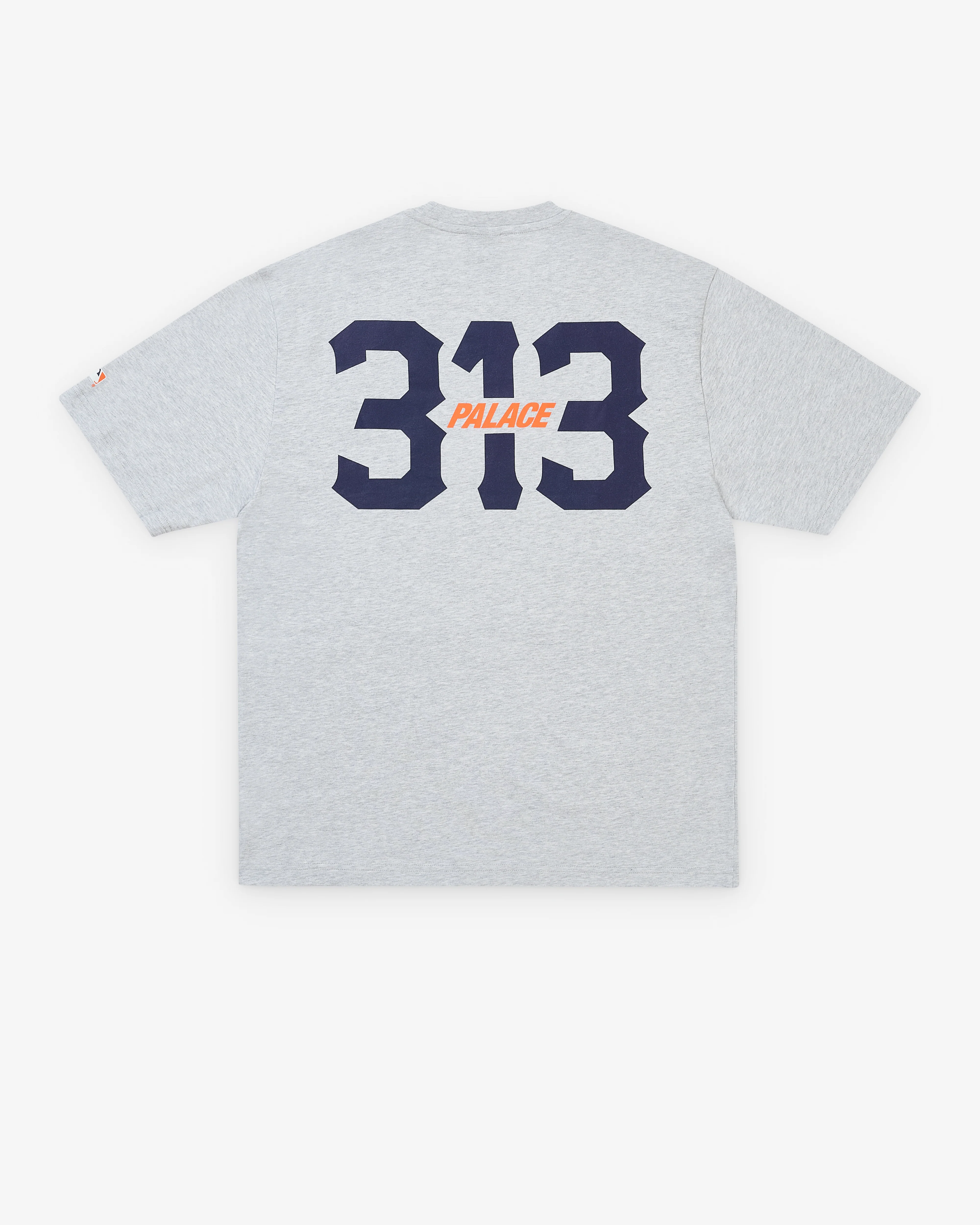 Palace - Men's Palace Detroit T-Shirt - (Grey Marl) - Image 2
