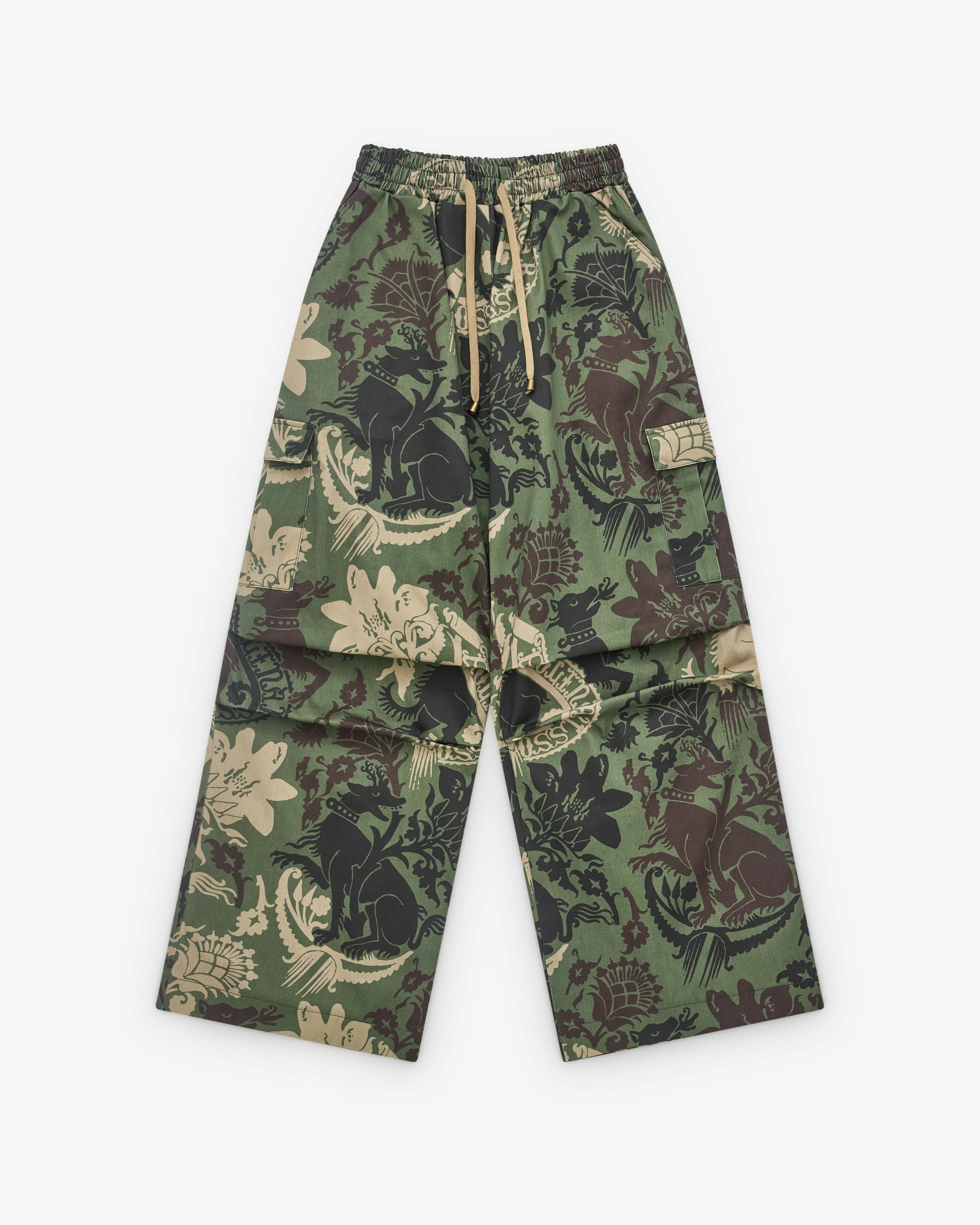 Paolina Russo - Women’s Cargo Camo Trousers - (Khaki)