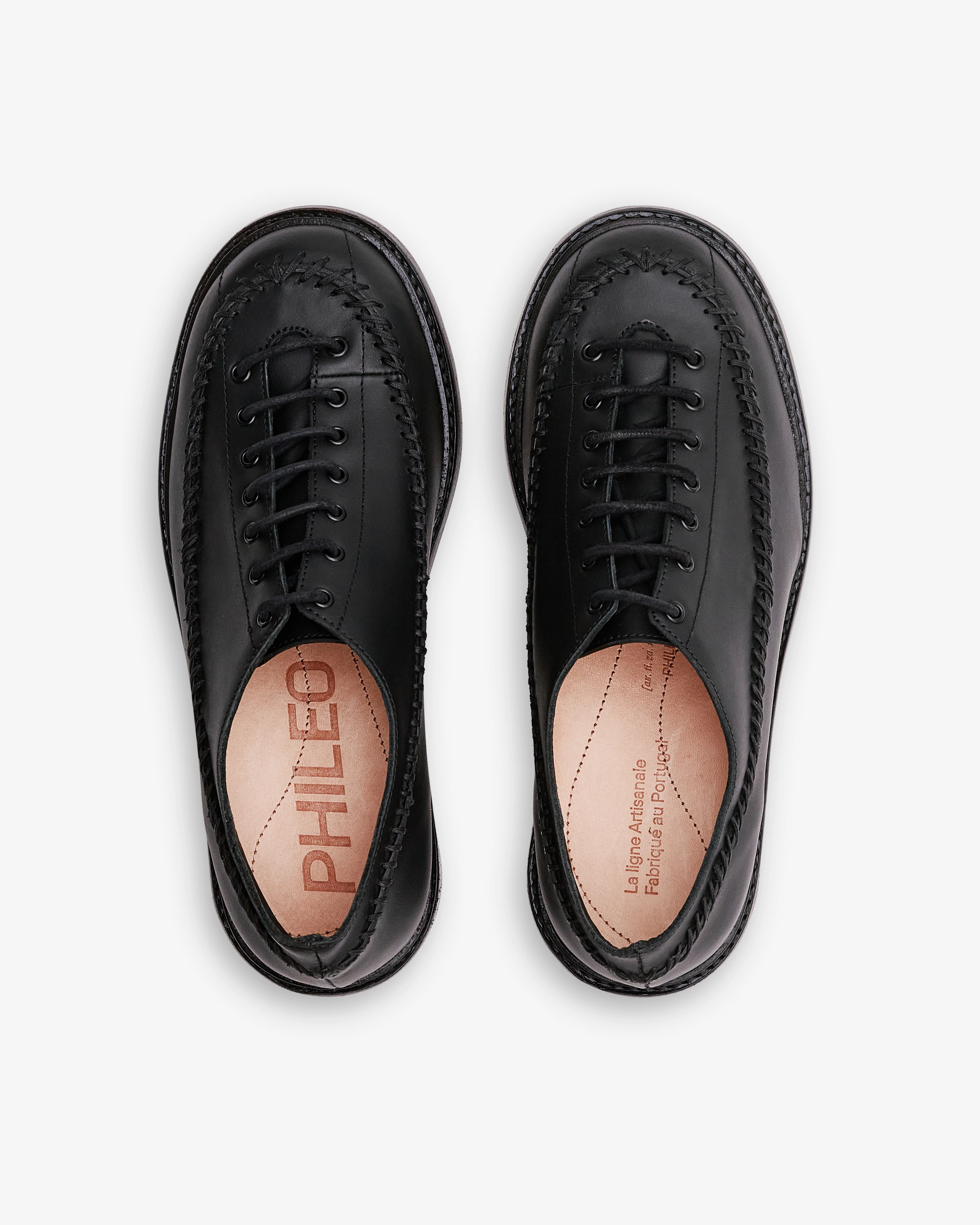 Phileo - 048A Un Leather - (Black) - Image 6