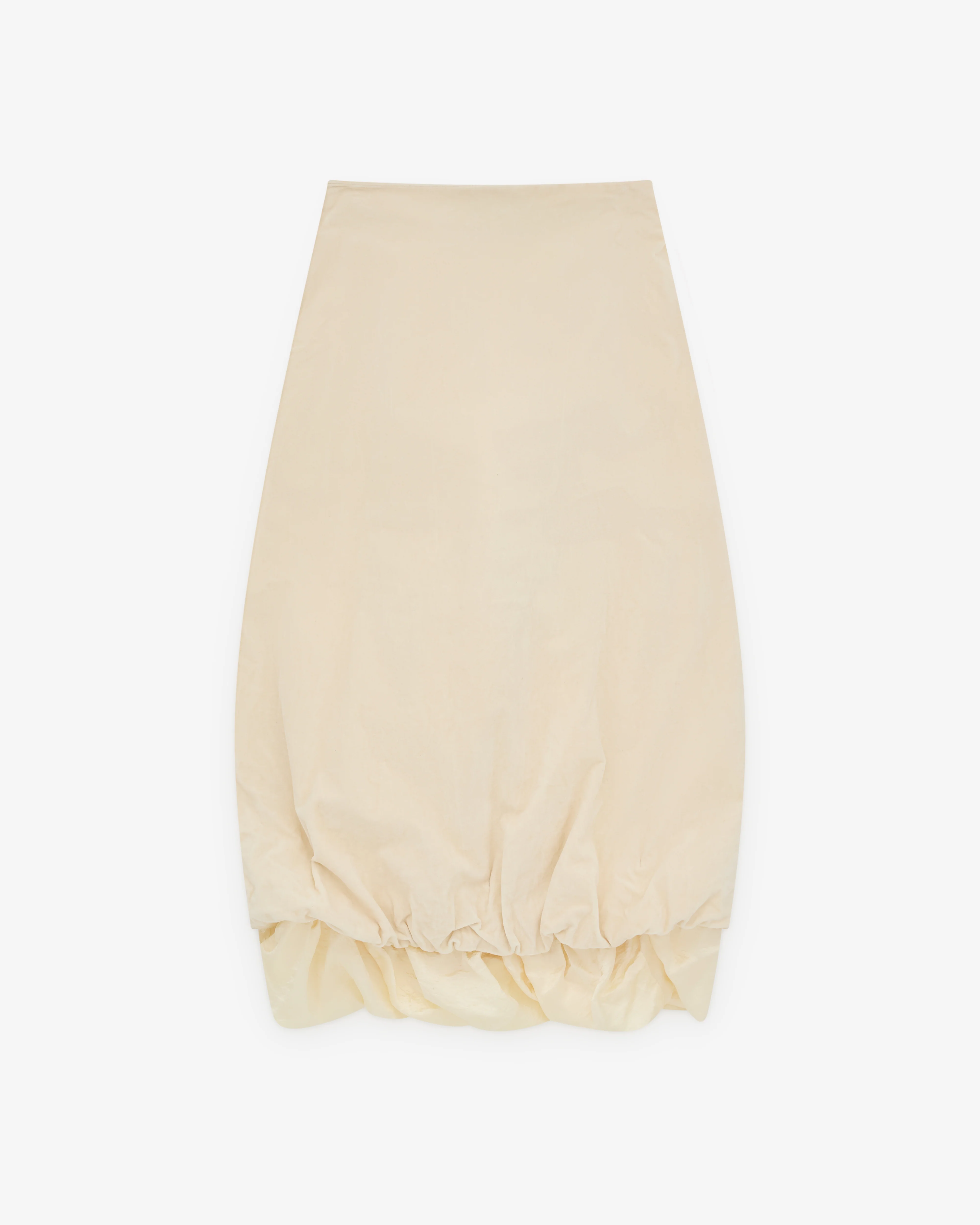Pillings - Women’s Gathered Wrap Skirt - (Ivory) - Image 2