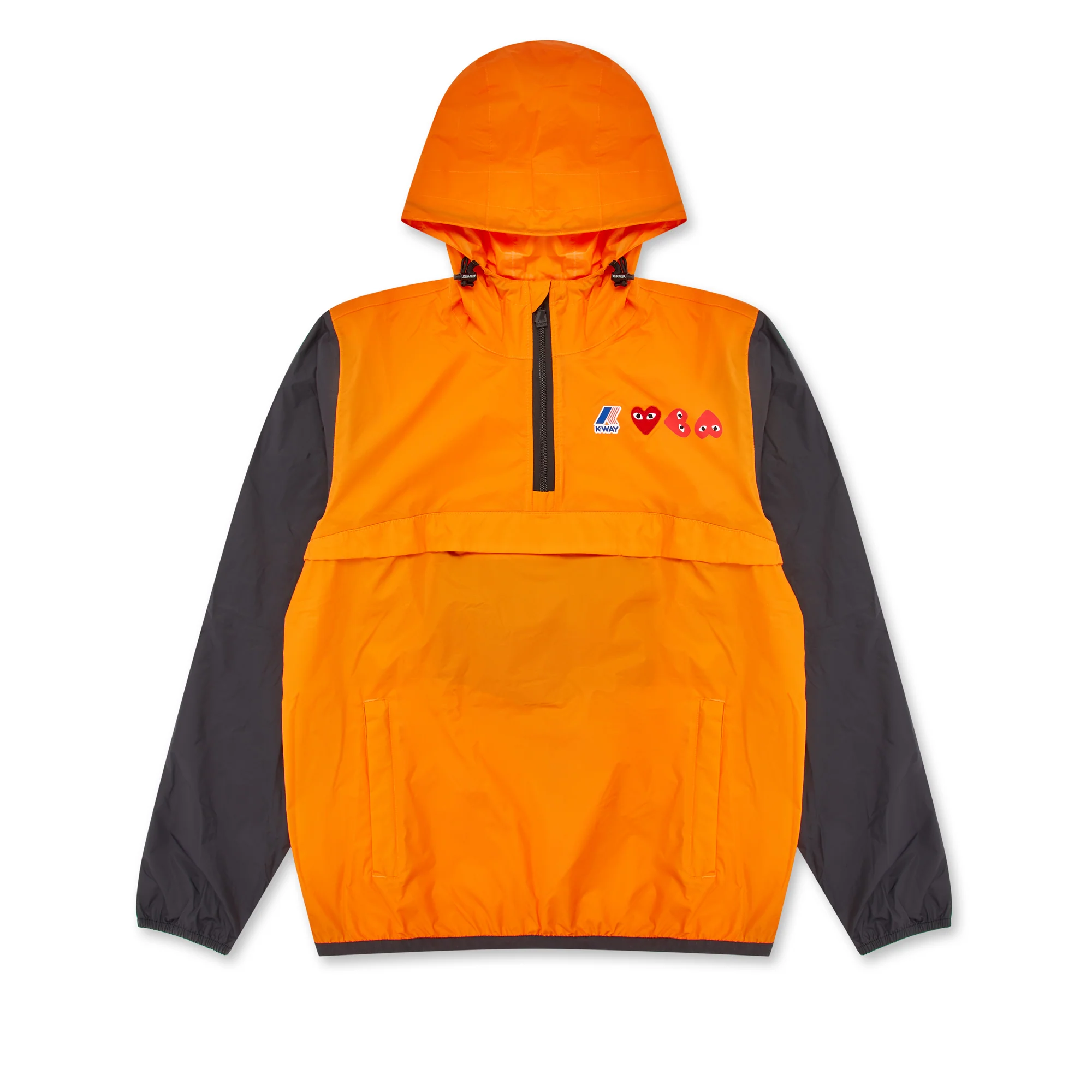 Play - K-Way Half Zip Jacket - (Orange/Black)