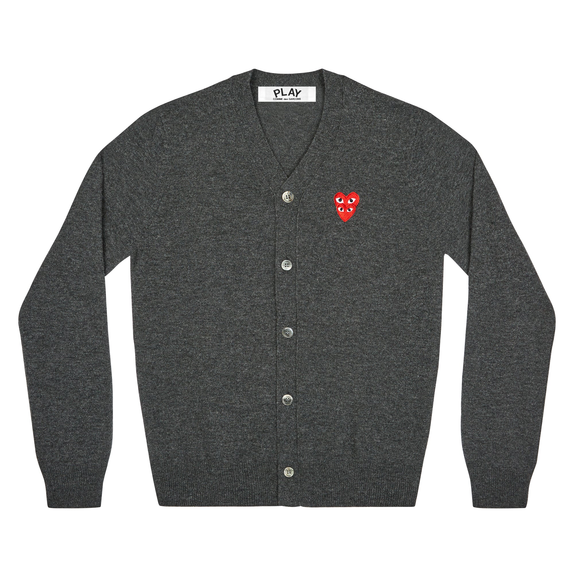 Play - Double Eye Men’s Cardigan - (Grey)