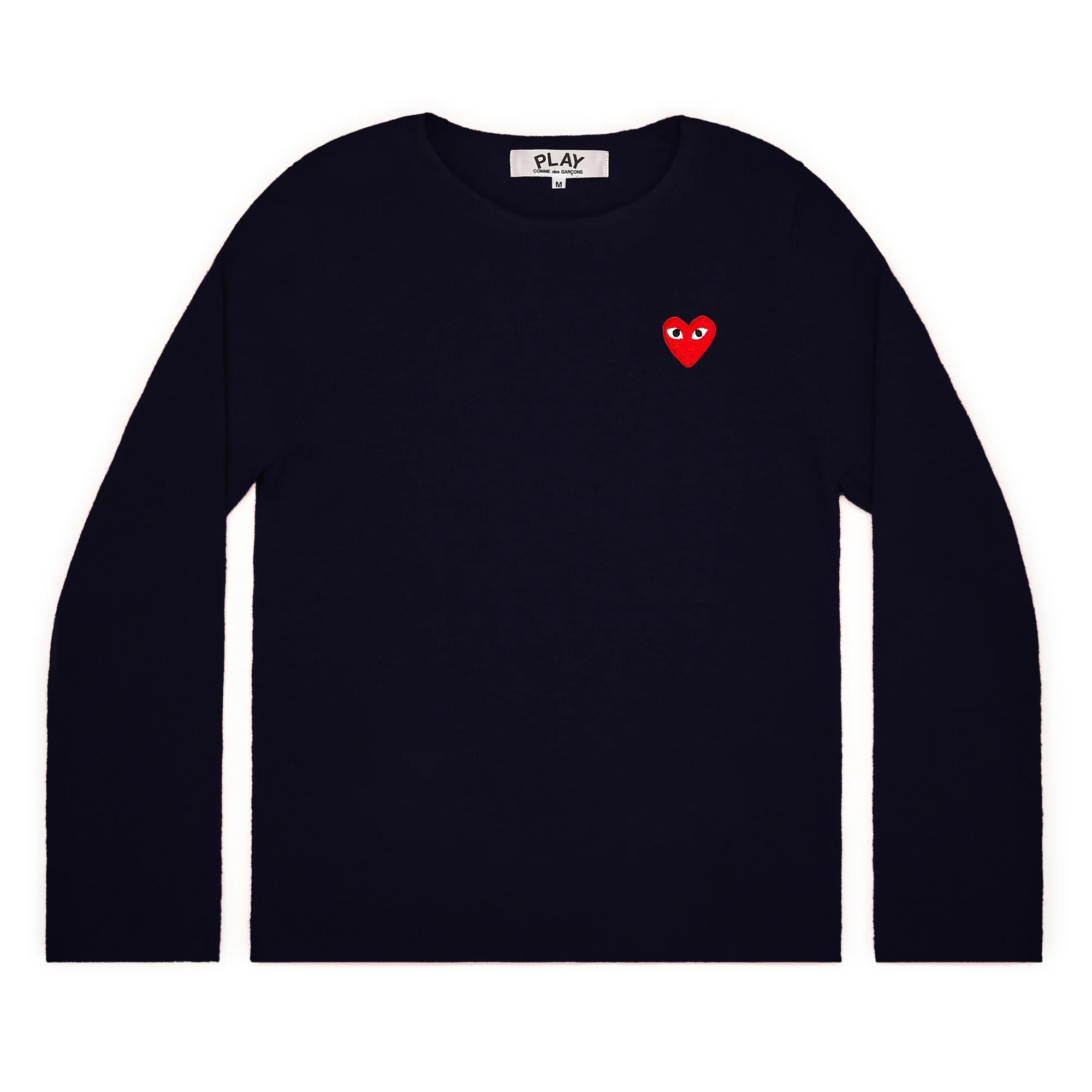 Play - Red Heart Crew Neck Jumper - (Navy)