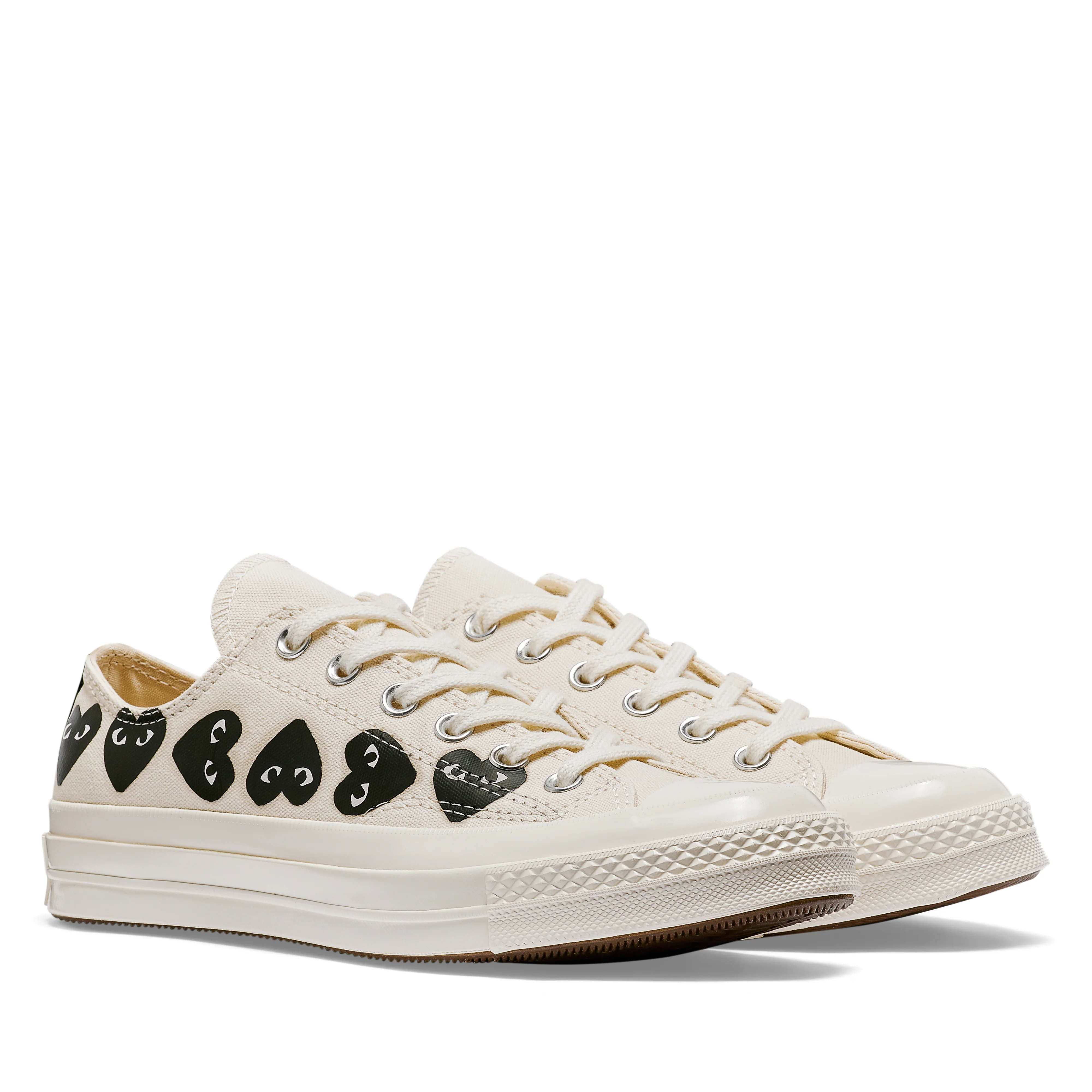 Play Converse - Multi Black Heart Chuck Taylor All Star '70 Low Sneakers - (Beige) - Image 3