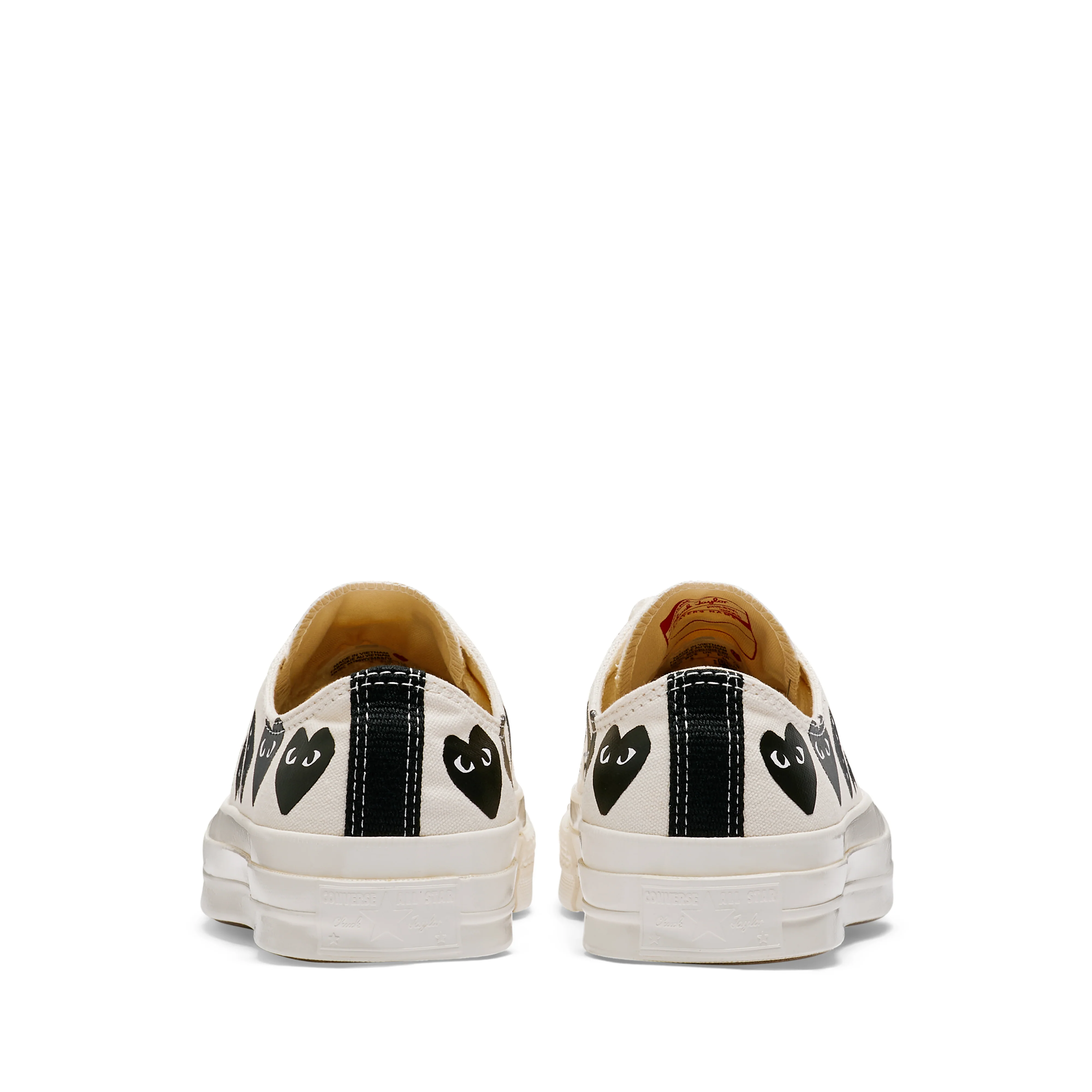 Play Converse - Multi Black Heart Chuck Taylor All Star '70 Low Sneakers - (Beige) - Image 4