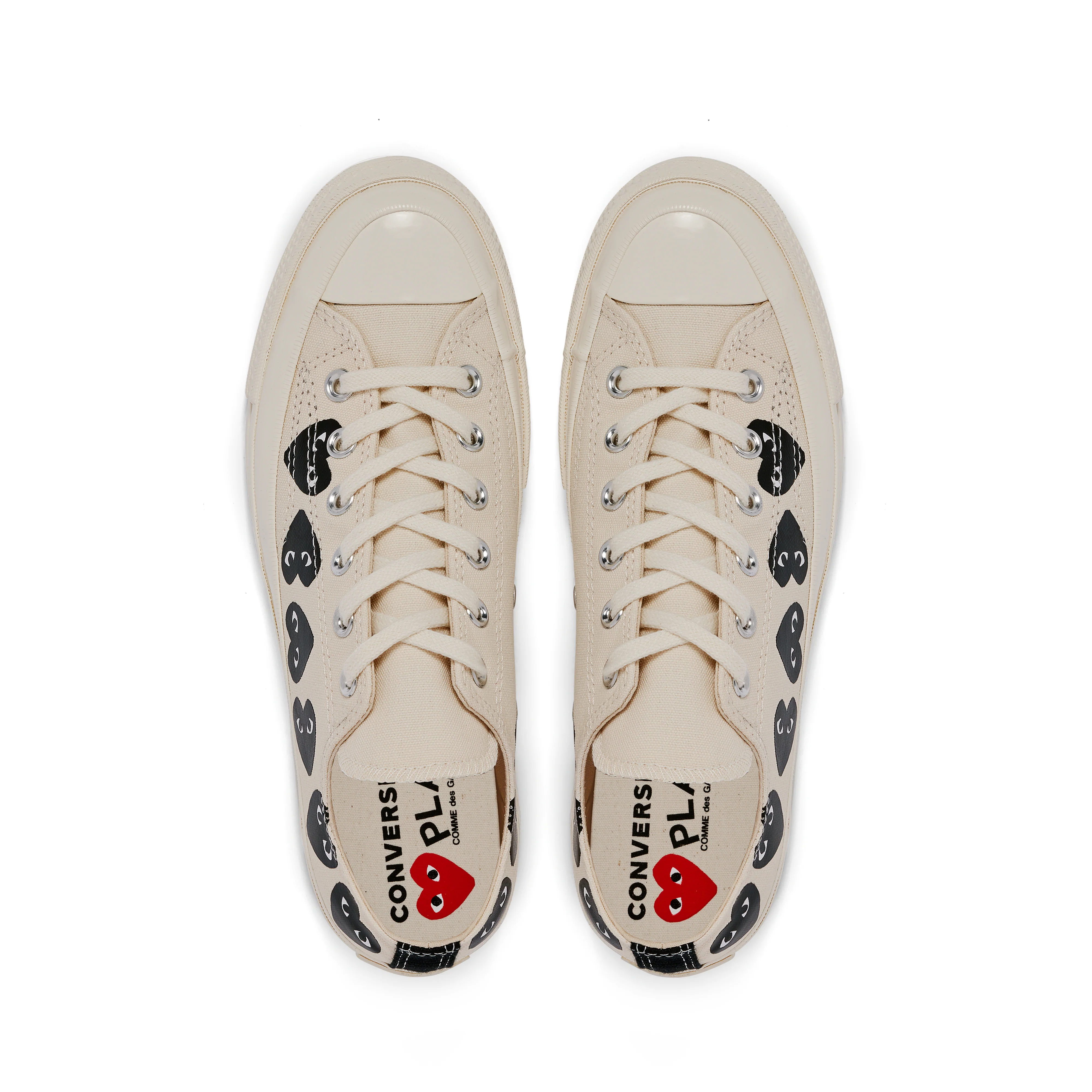 Play Converse - Multi Black Heart Chuck Taylor All Star '70 Low Sneakers - (Beige) - Image 6