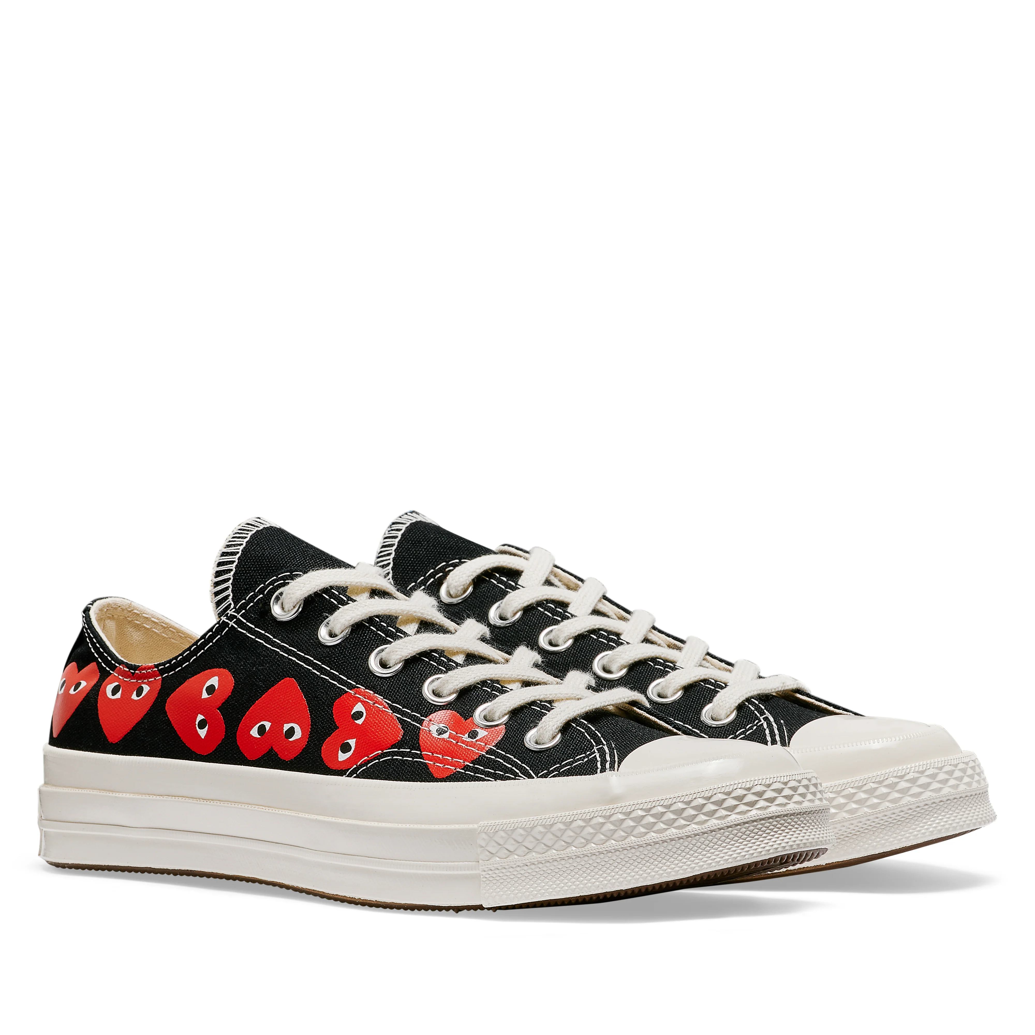 Play Converse - Multi Red Heart Chuck Taylor All Star '70 Low Sneakers - (Black) - Image 3