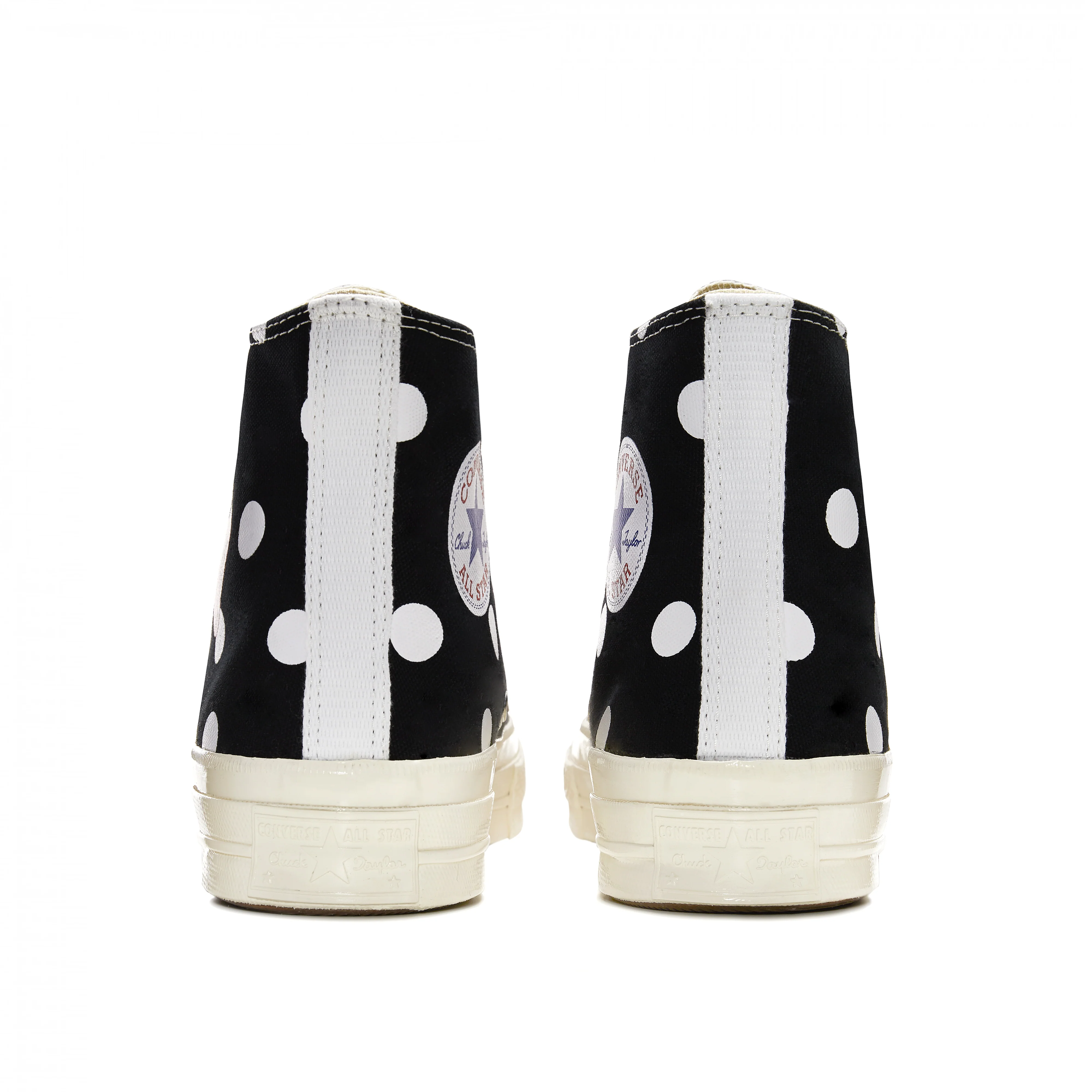 Play Converse - Polka Dot Red Heart Chuck Taylor All Star ’70 High Sneakers - (Black) - Image 3