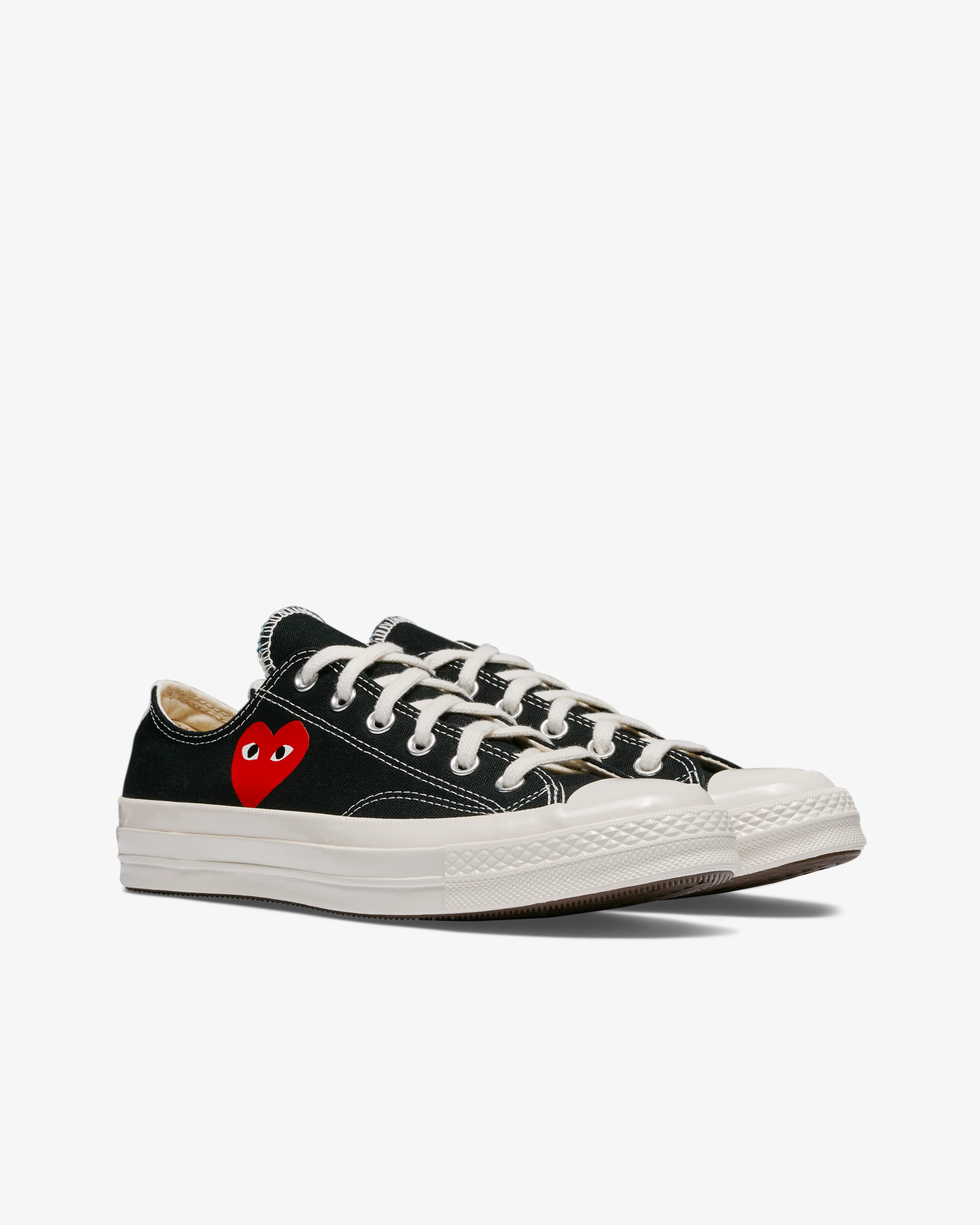 Play Converse - Small Red Heart All Star '70 Low Sneakers - (Black) - Image 2