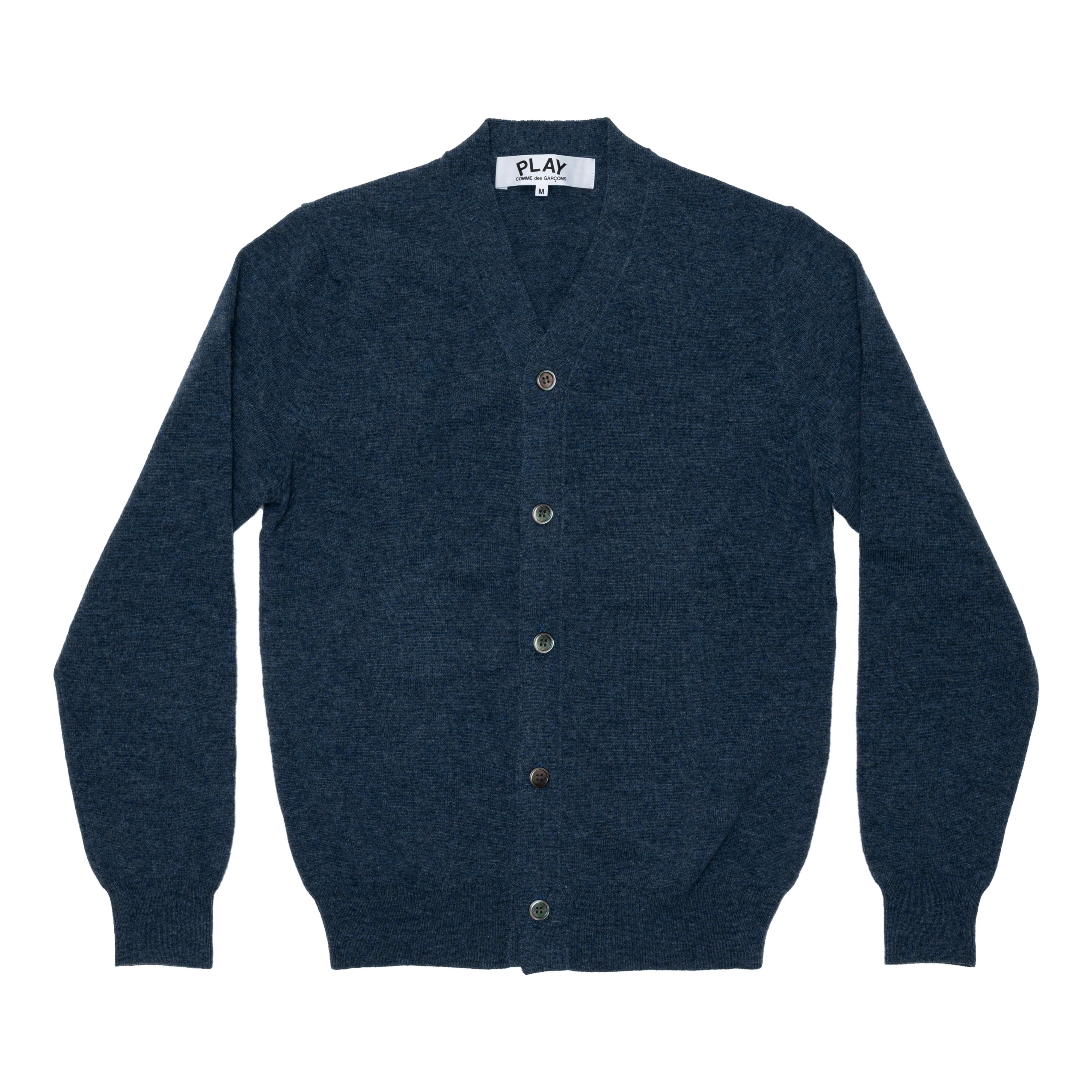 Play - Men’s Lambswool V Neck Cardigan - (Navy)