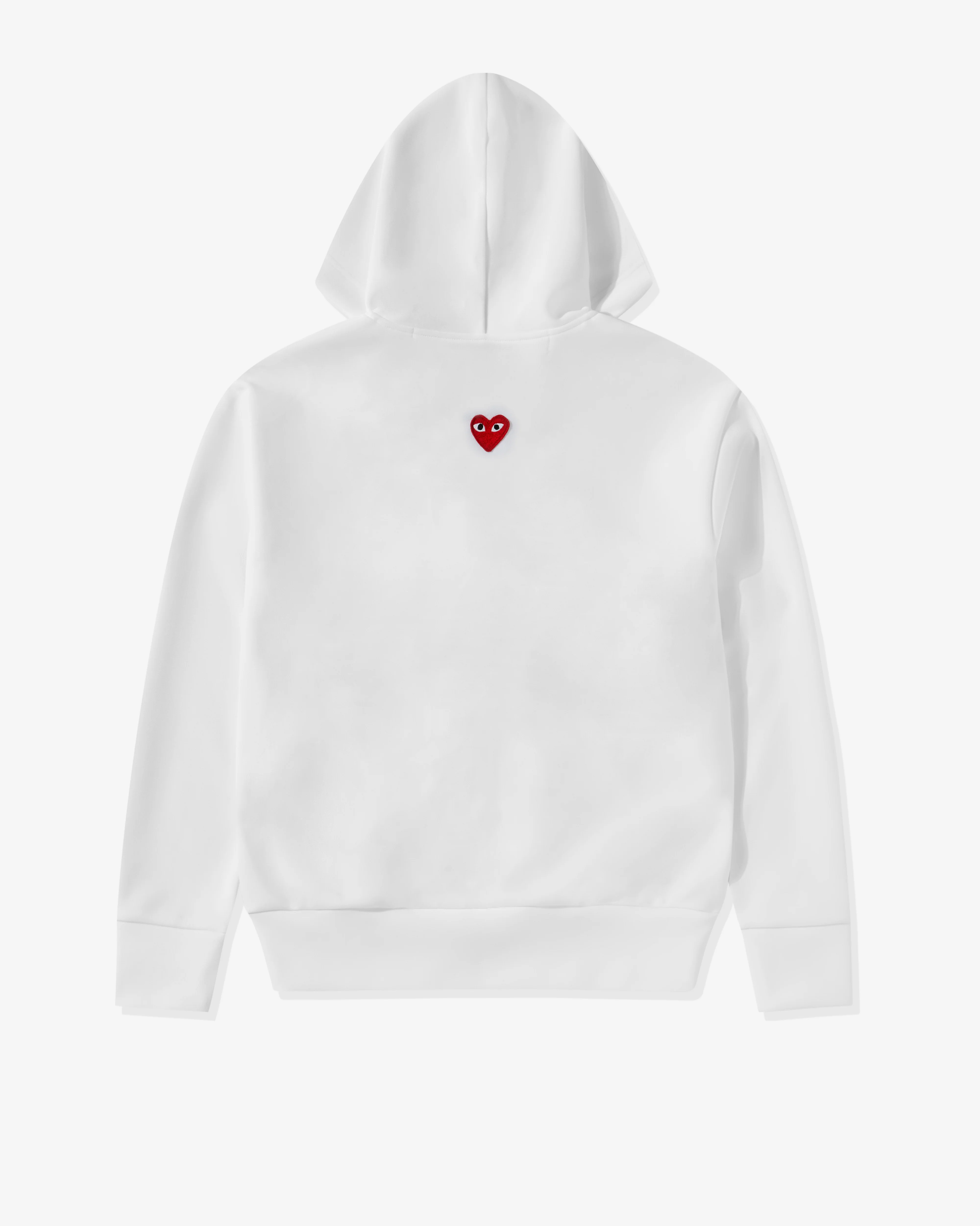 Play - Unisex Reverse Red Heart Zip Hooded Sweatshirt - (White)