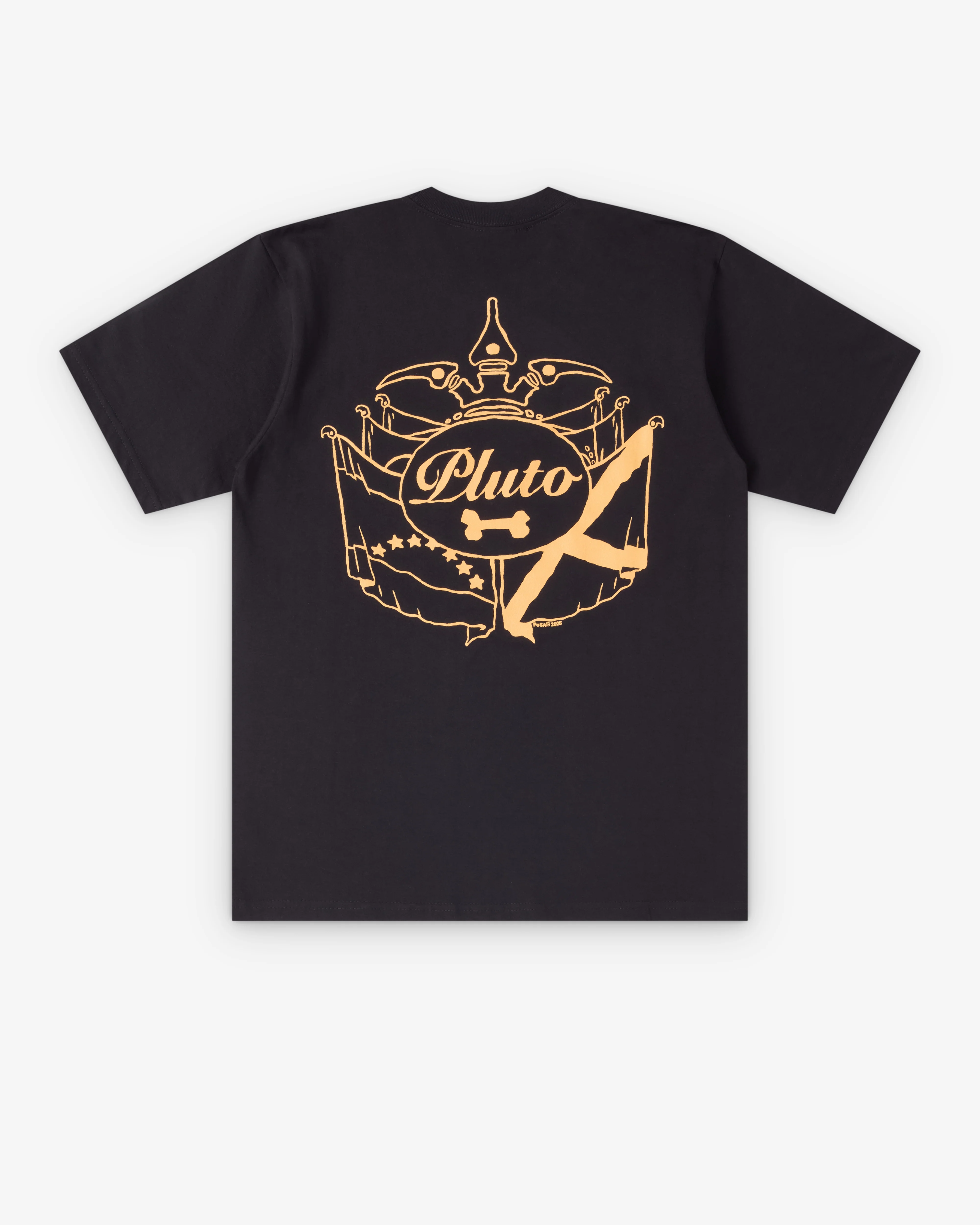 Pluto Of Saint Andrews - Men's Flag T-Shirt - (Black) - Image 2