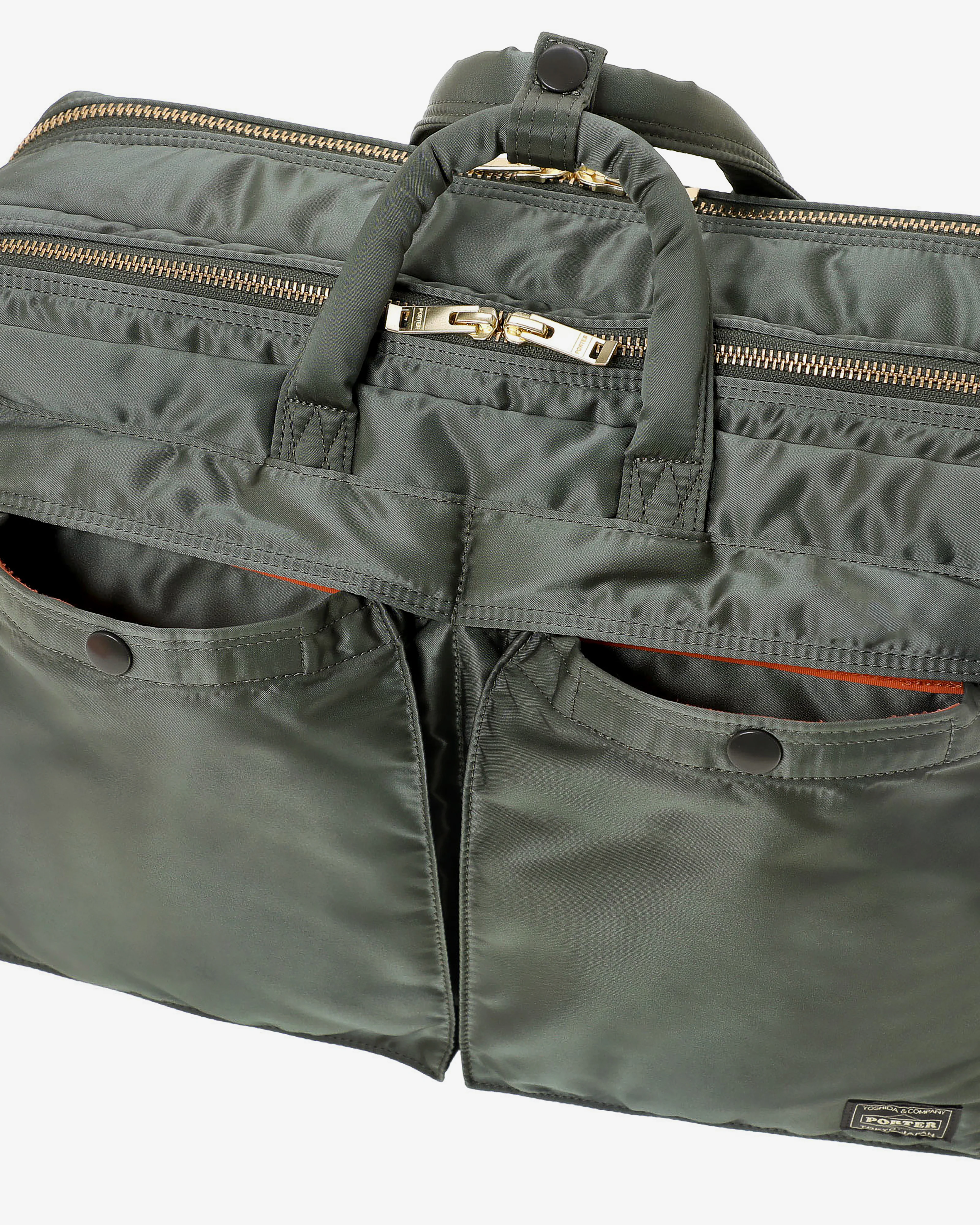 Porter Yoshida & Co. - Tanker 3Way Document Bag w Zip - (Green) - Image 3