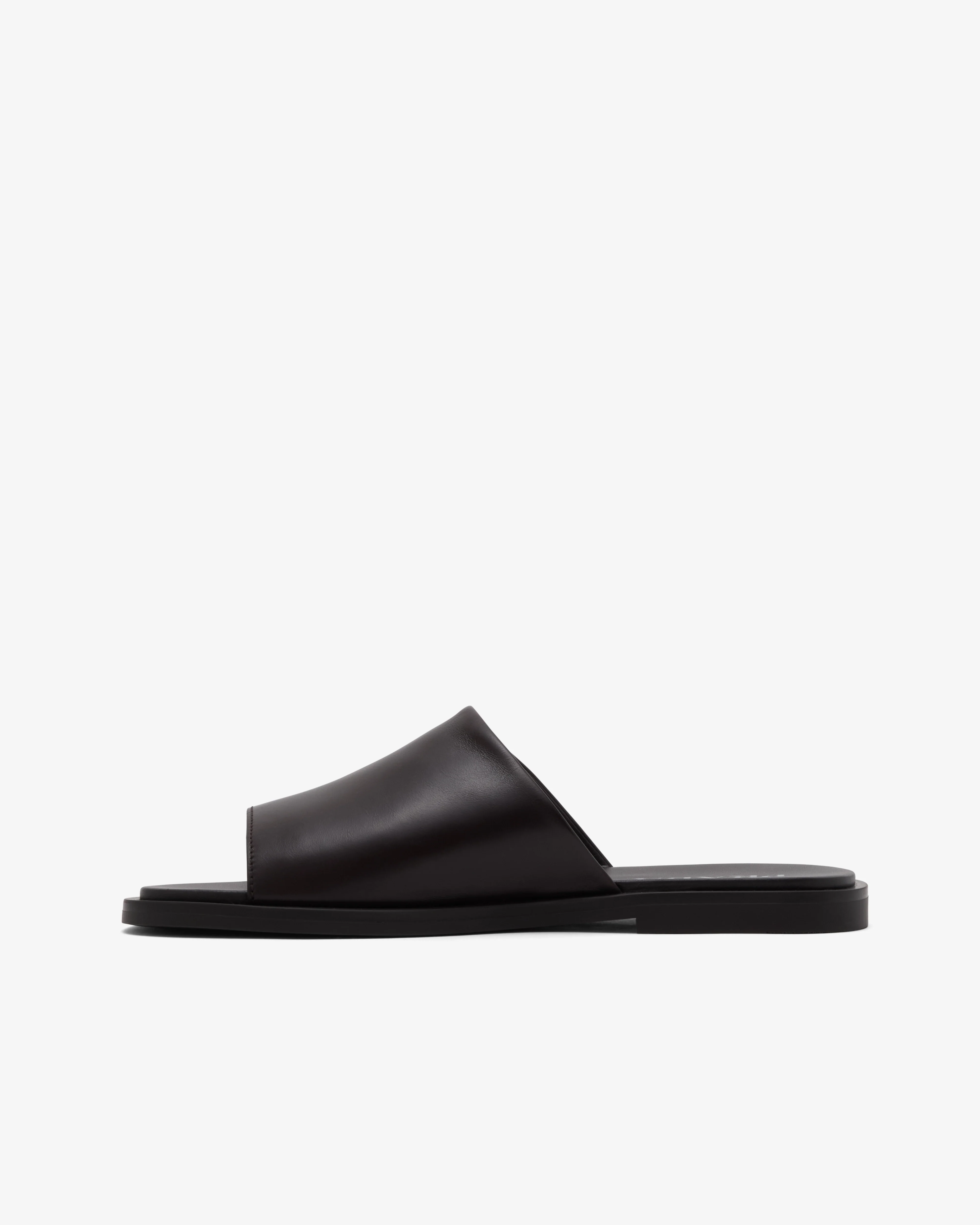 Prada - Men's Leather Slides - (Dark Brown) - Image 2