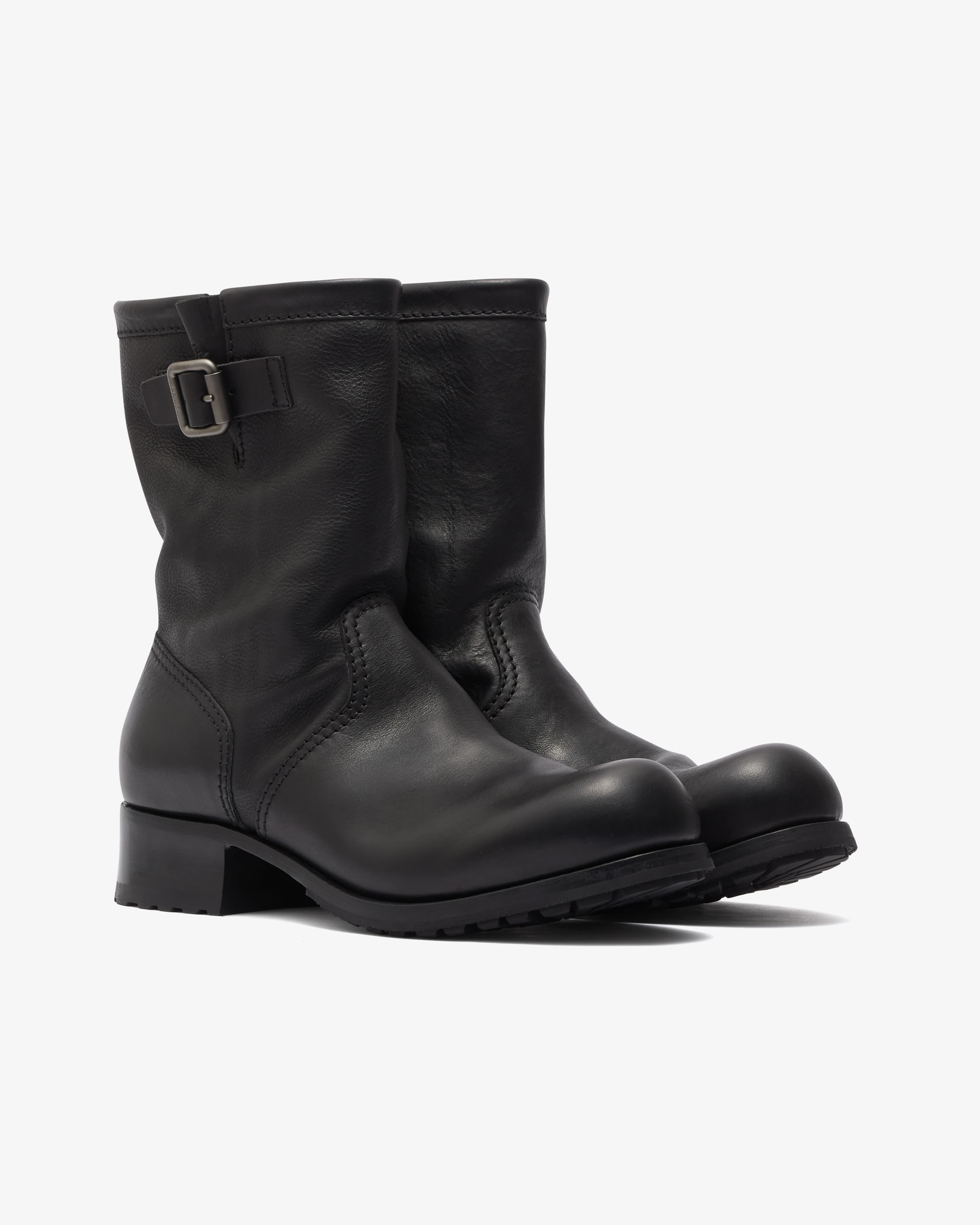 Prada - Men's Leather Mid-Calf Boots - (Black) - Image 2