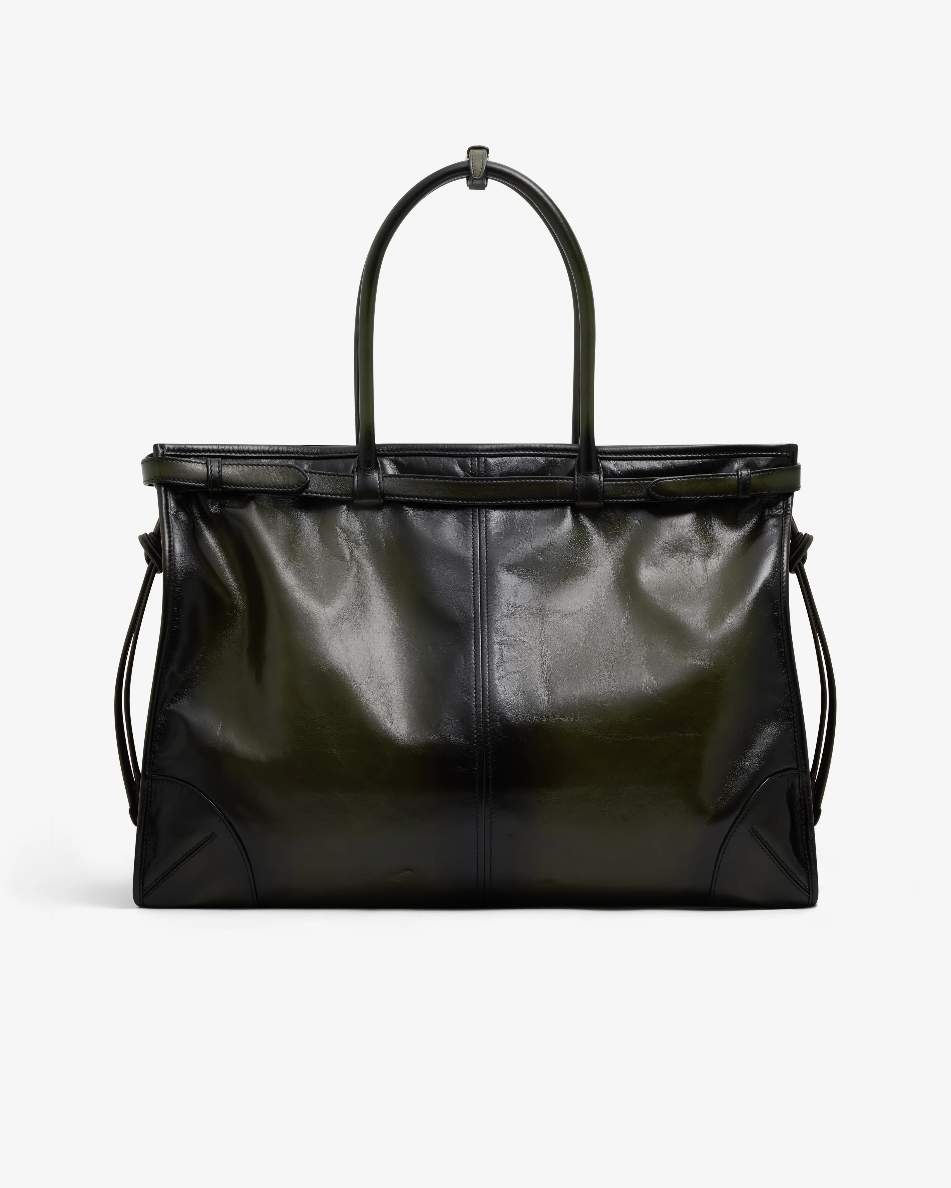 Prada - Men's Bonnie Leather Tote Bag - (Black) - Image 3