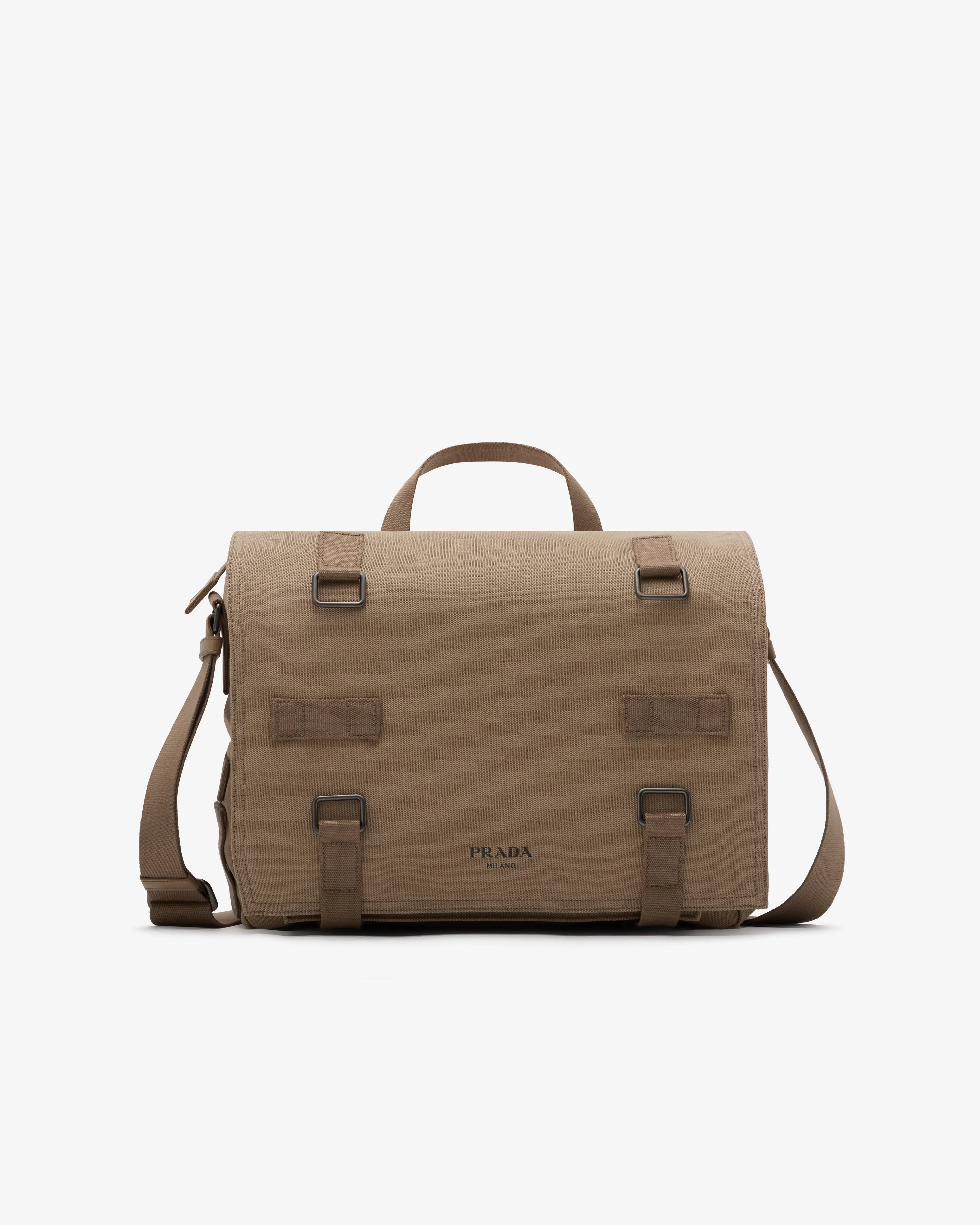Prada - Men's Canvas Shoulder Bag - (Desert Beige)