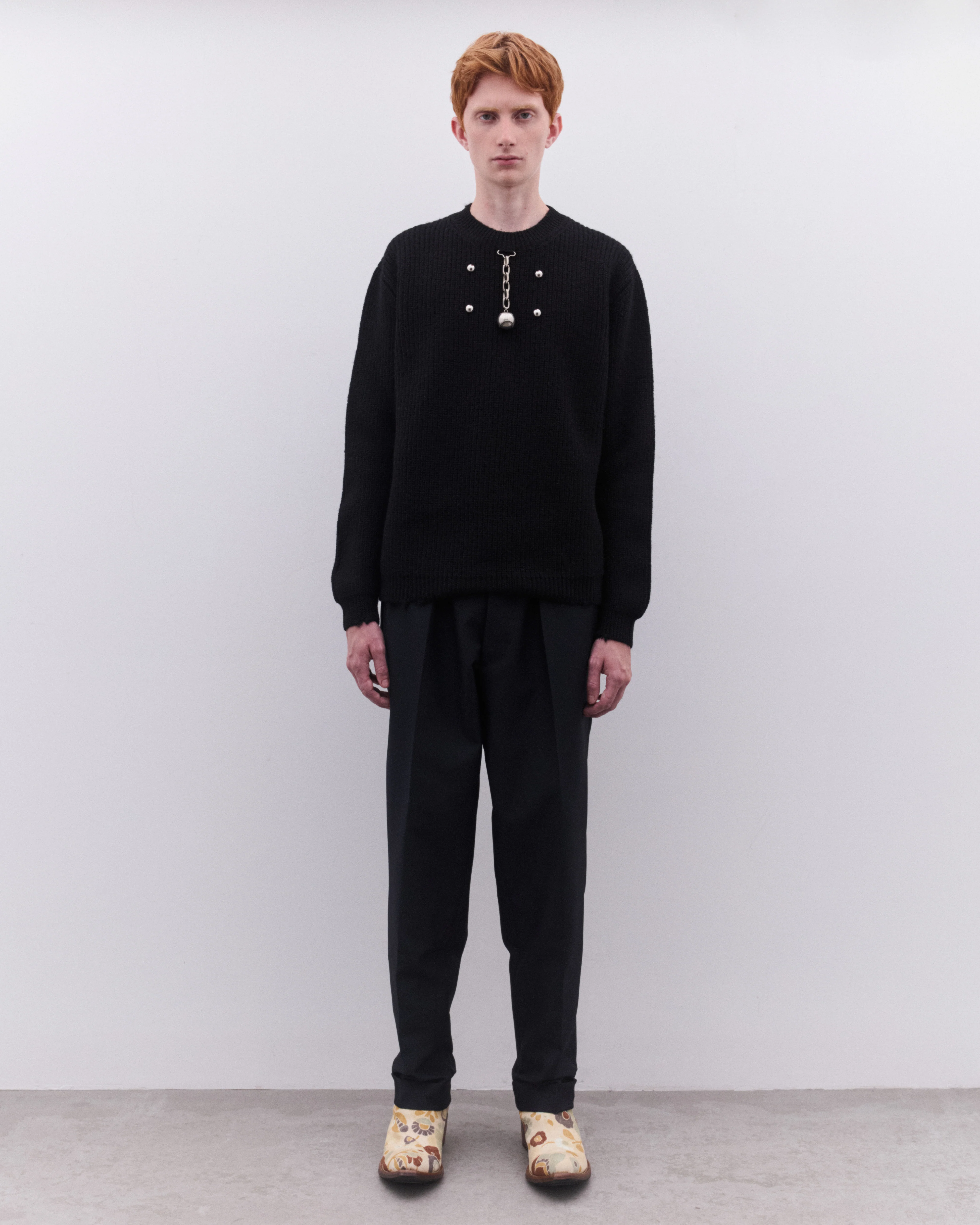 Prada - Men’s Baseball Chain Knit - (Black) - Image 6