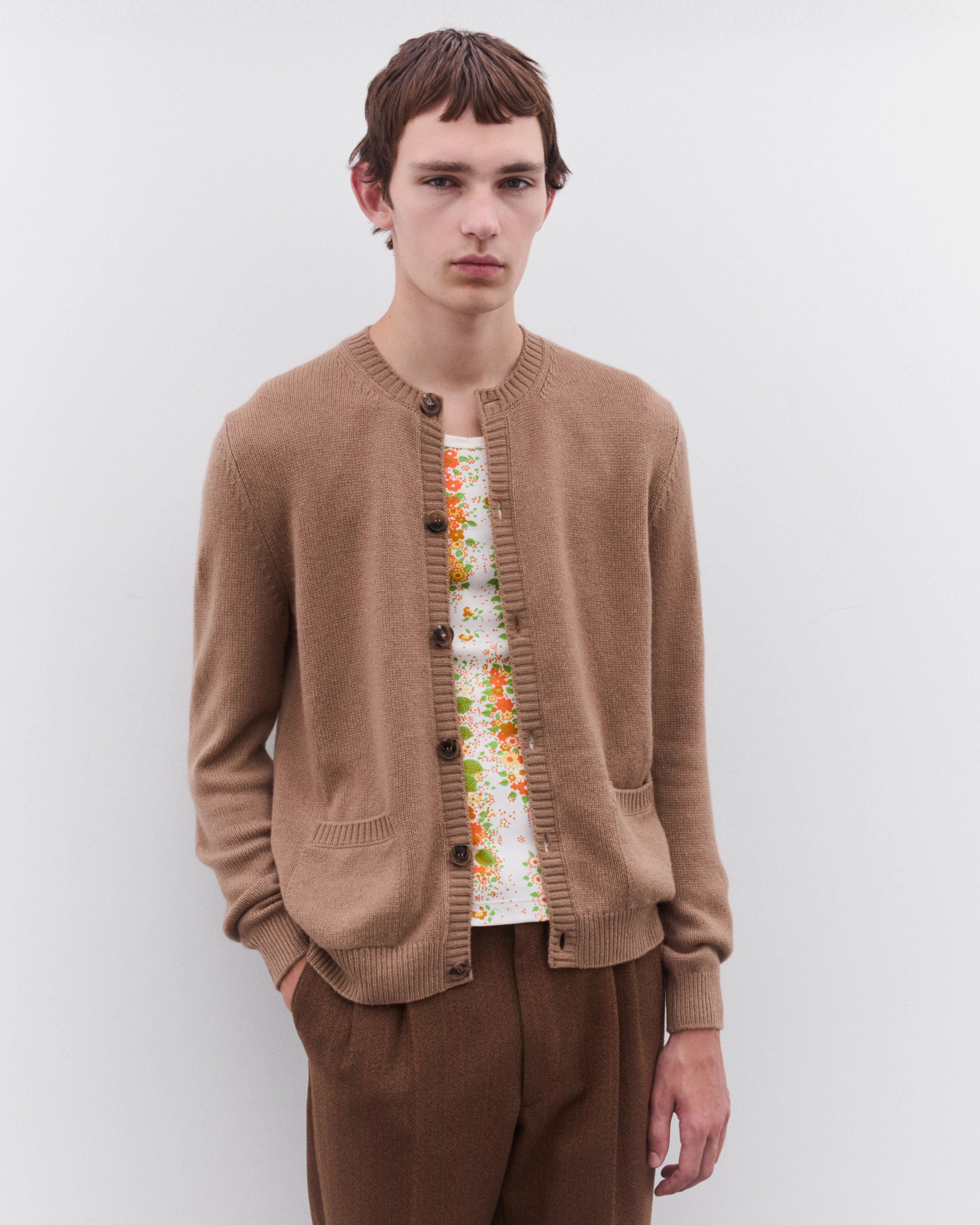 Prada - Men’s Wool Cardigan - (Brown) - Image 2