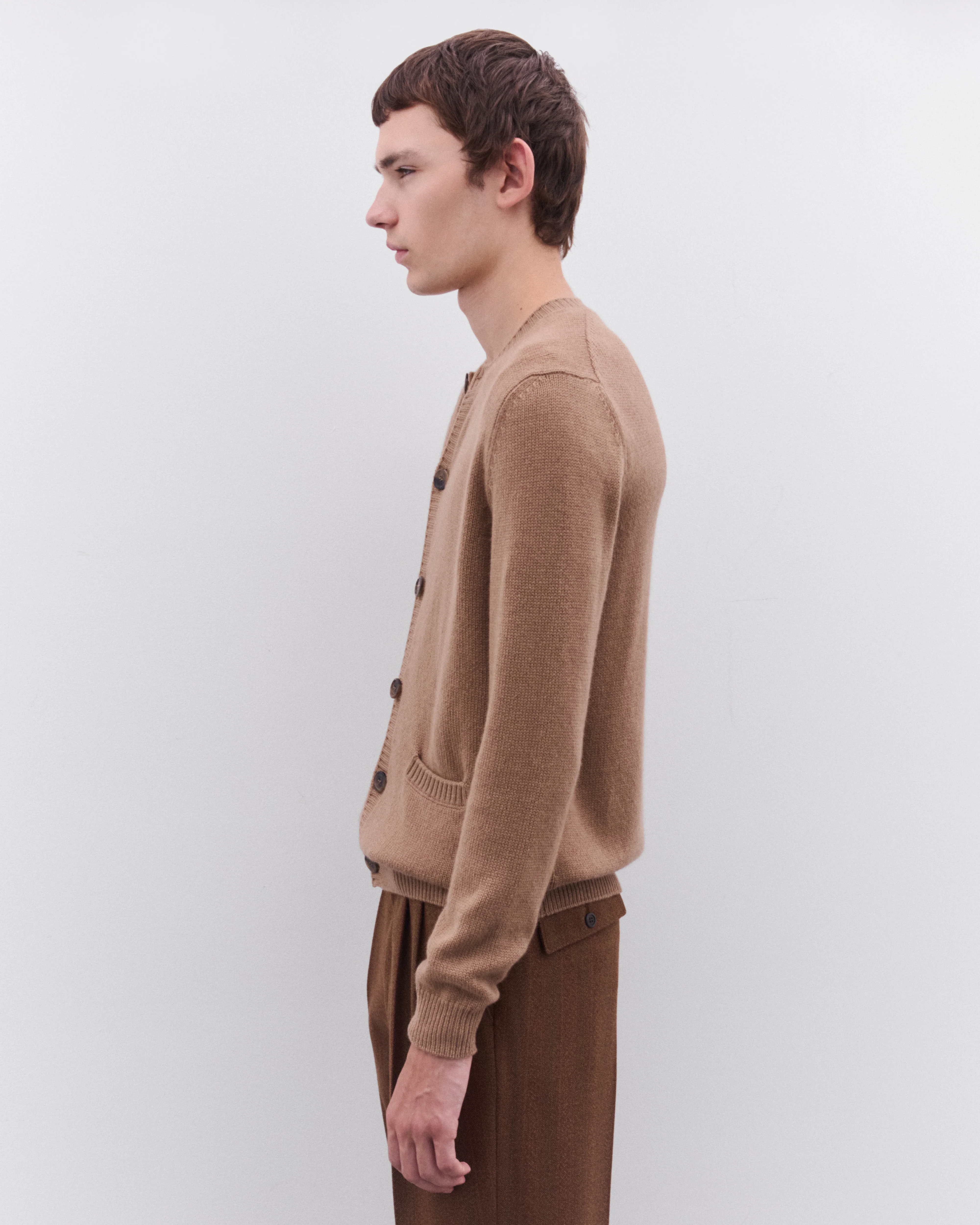 Prada - Men’s Wool Cardigan - (Brown) - Image 3