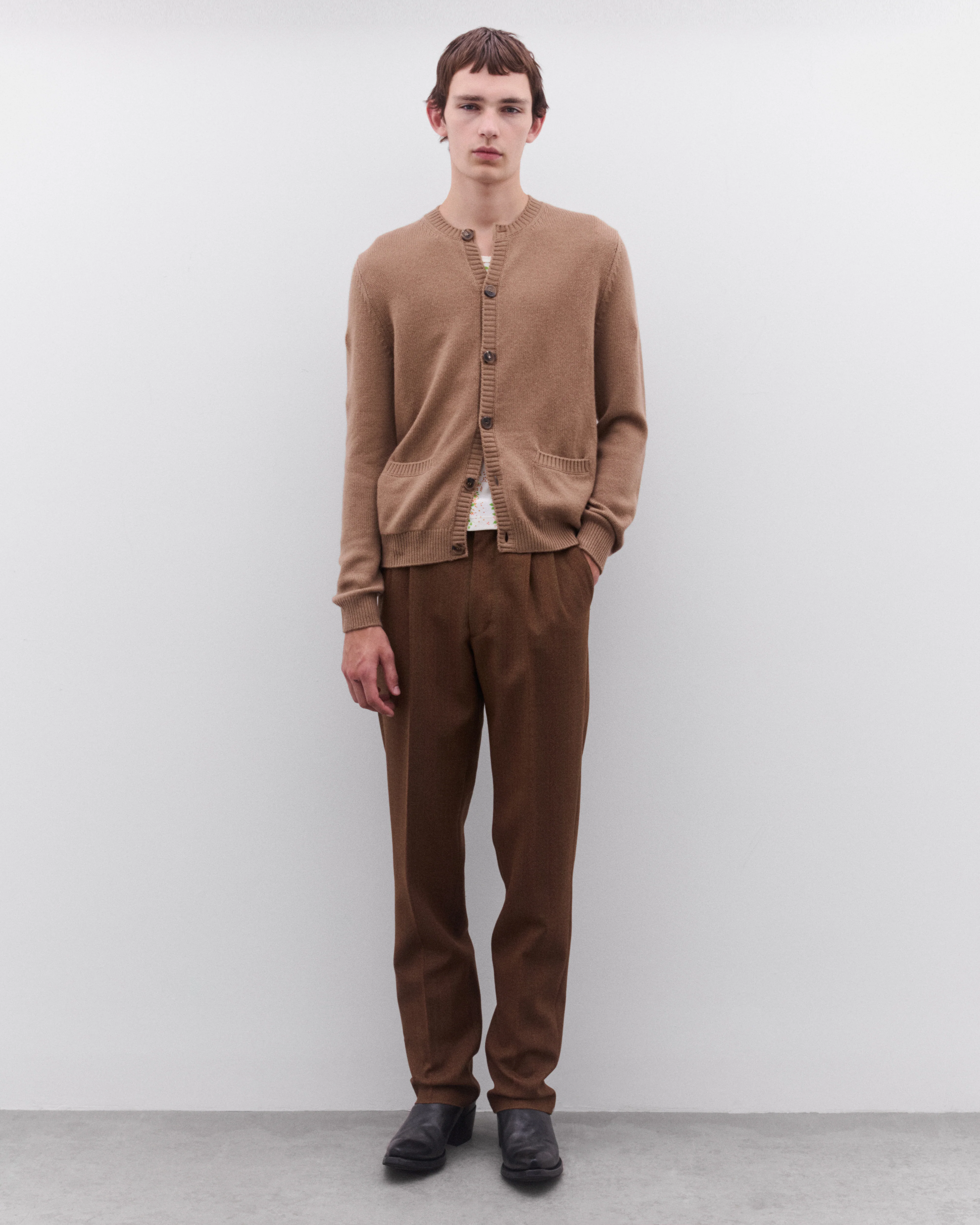 Prada - Men’s Wool Cardigan - (Brown) - Image 5