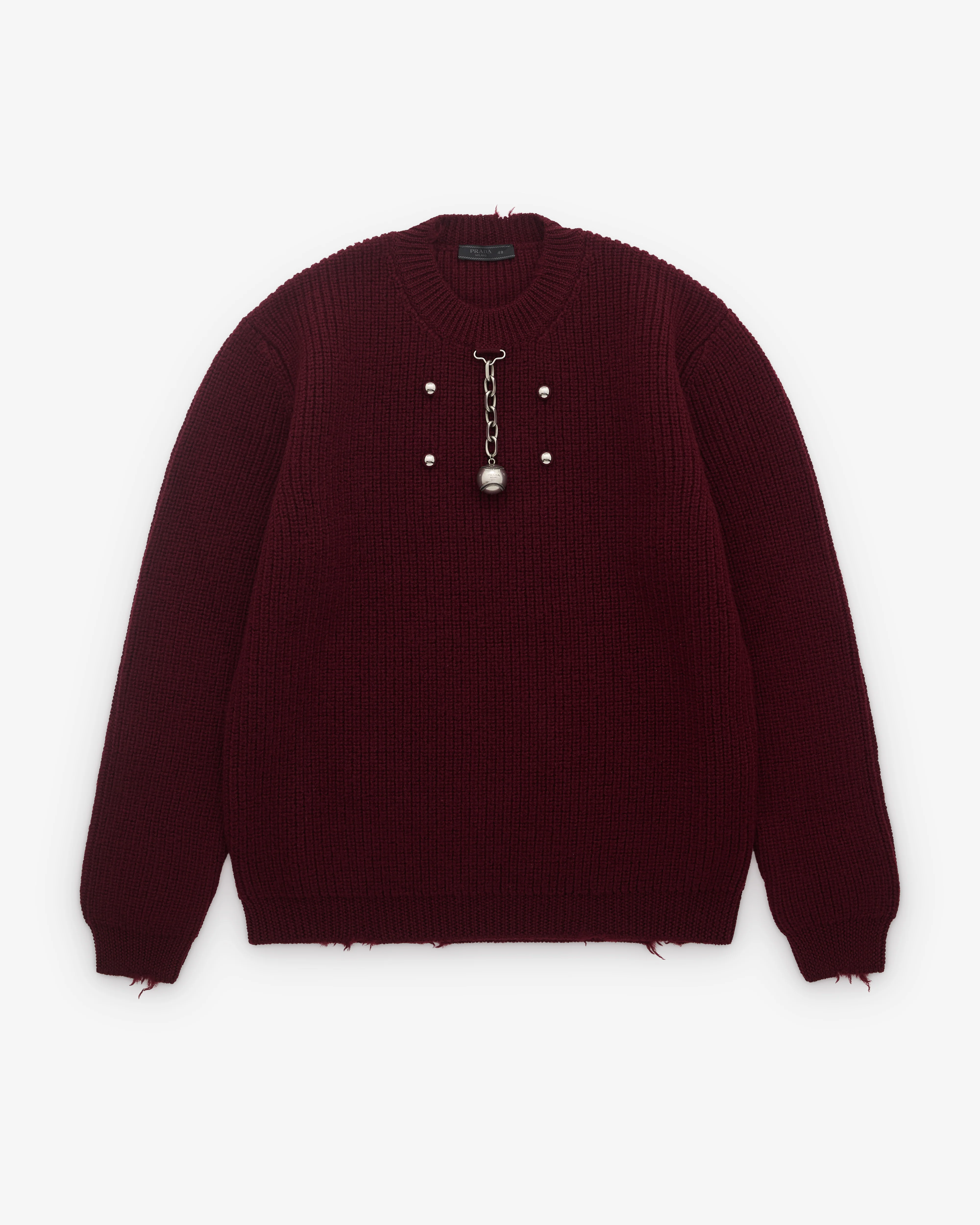 Prada - Men’s Baseball Chain Knit - (Burgundy)