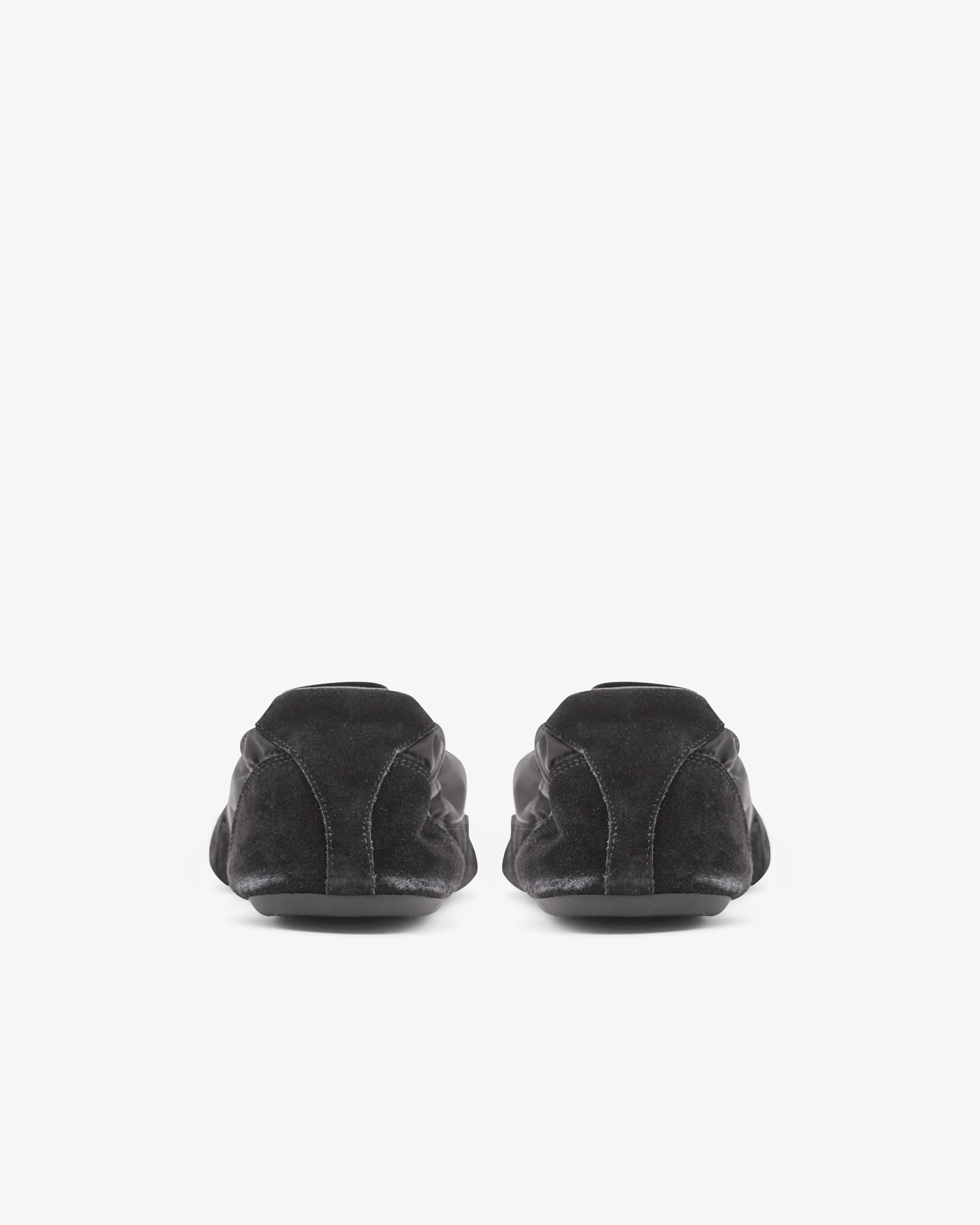 Prada - Men’s Collapse Re-Nylon and Suede Elasticized Sneakers - (Black) - Image 4
