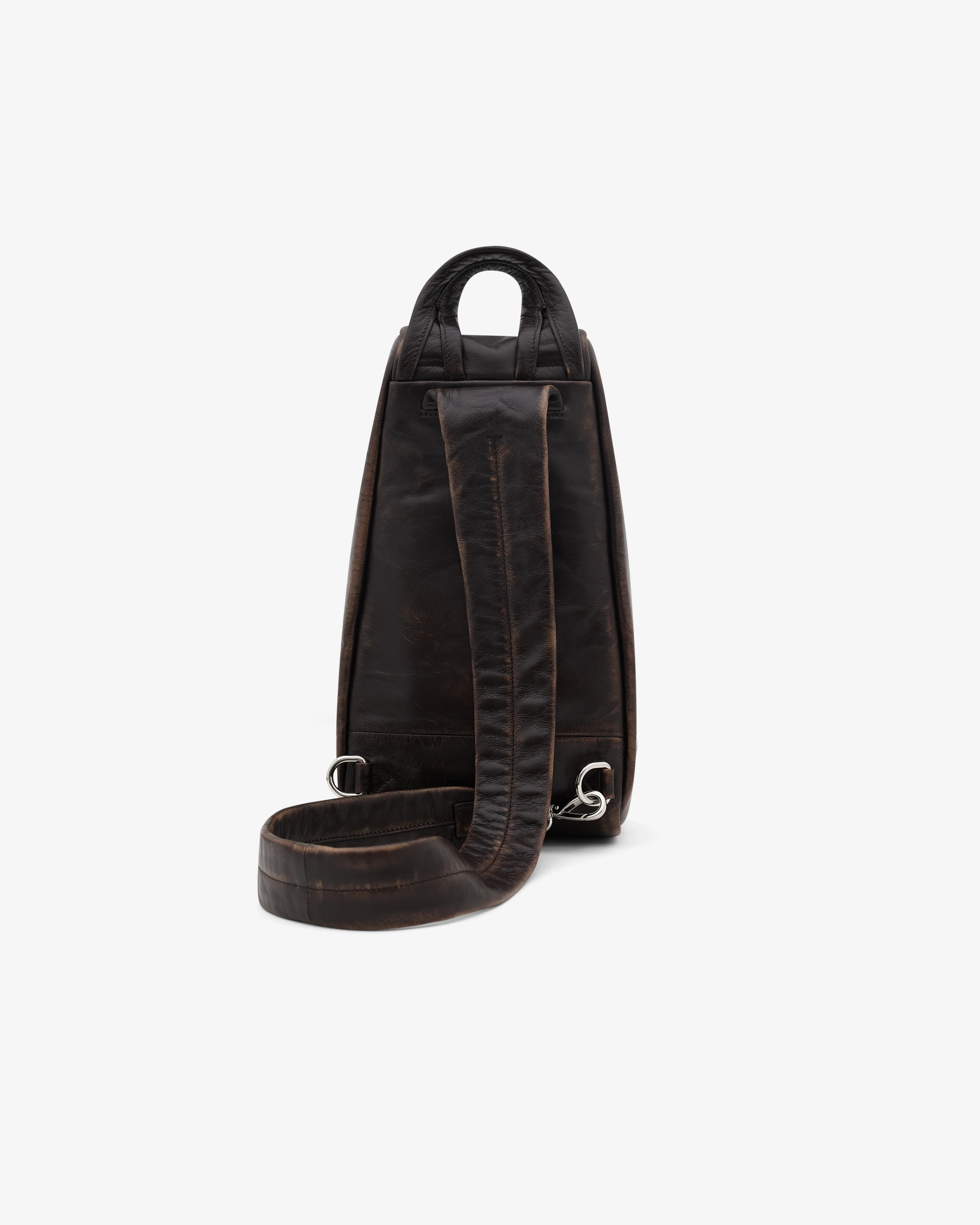 Prada - Men’s Nappa Leather Backpack - (Dark Brown) - Image 3