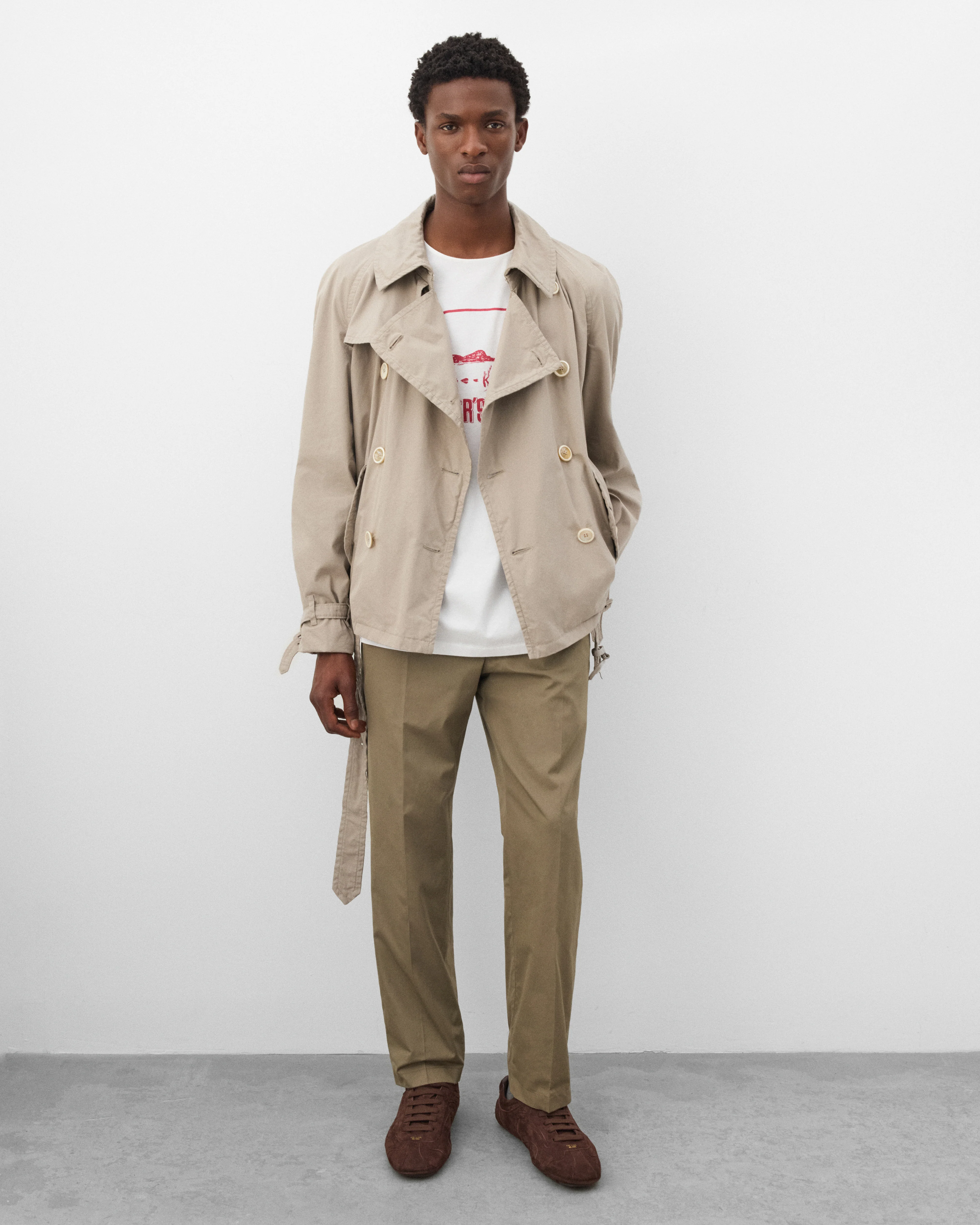 Prada - Men's Technical Jacket - (Clay Grey) - Image 6