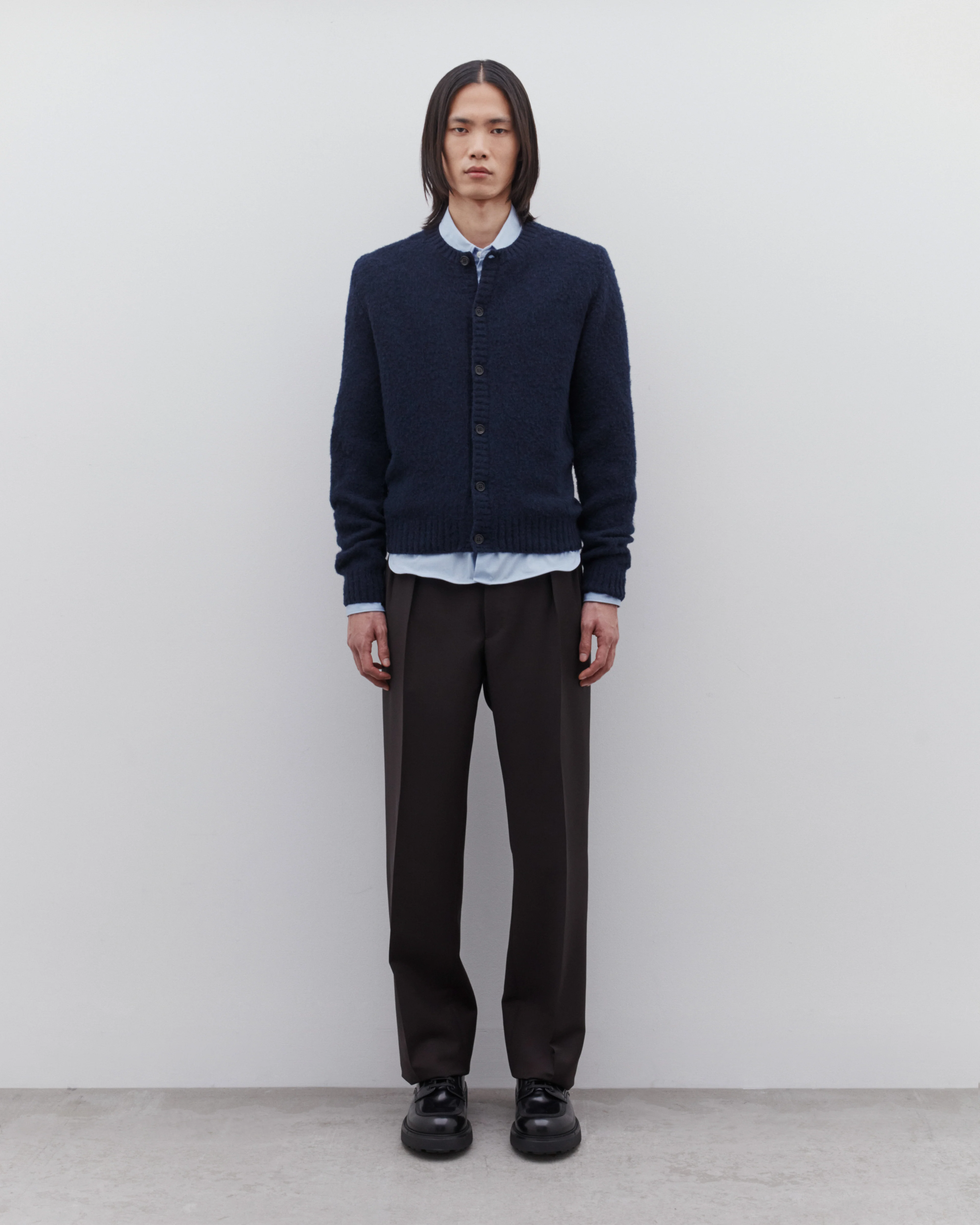 Prada - Men’s Mohair Wool Trousers - (Ebony) - Image 5