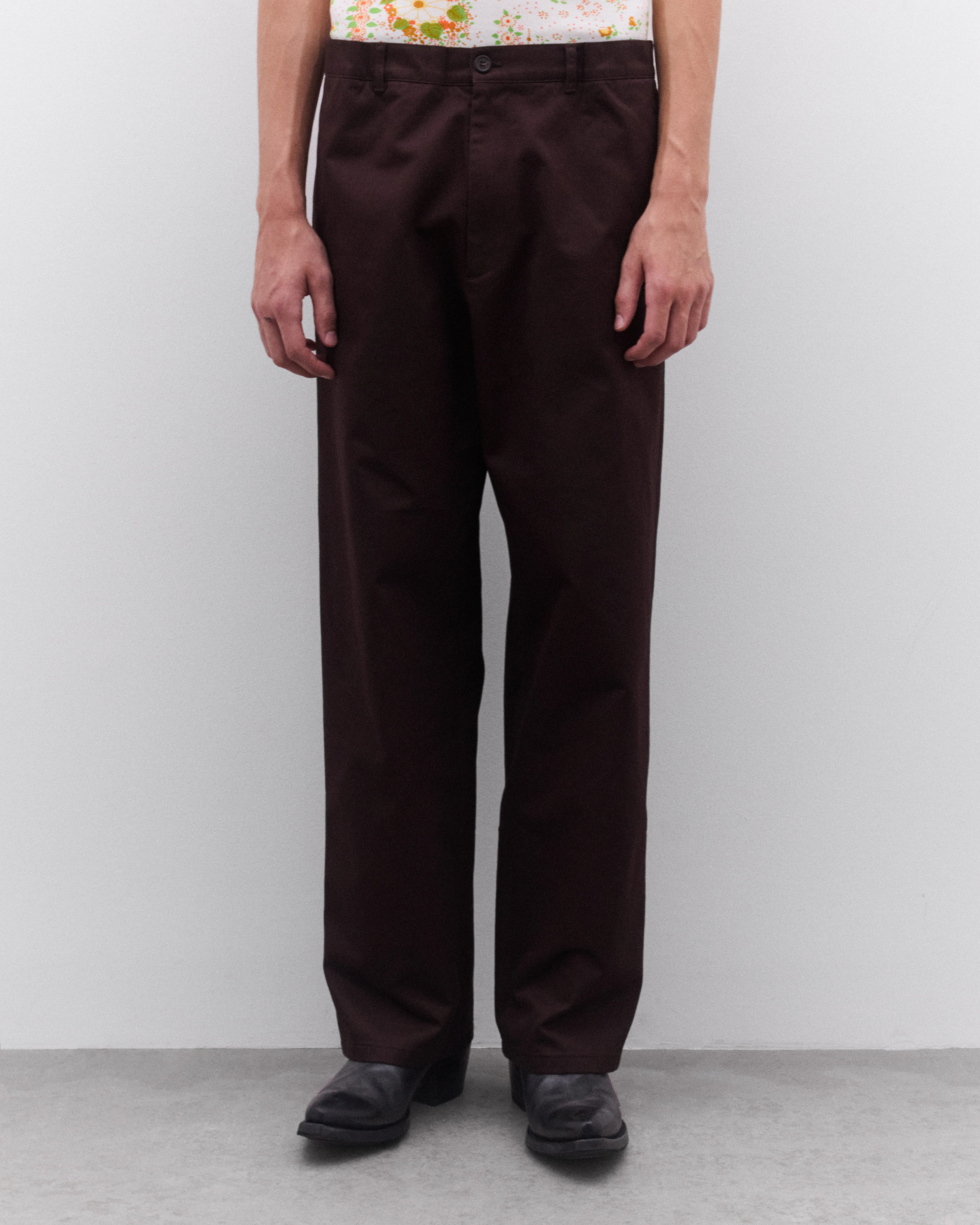 Prada - Men’s Wide Leg Trousers - (Dark Brown) - Image 2