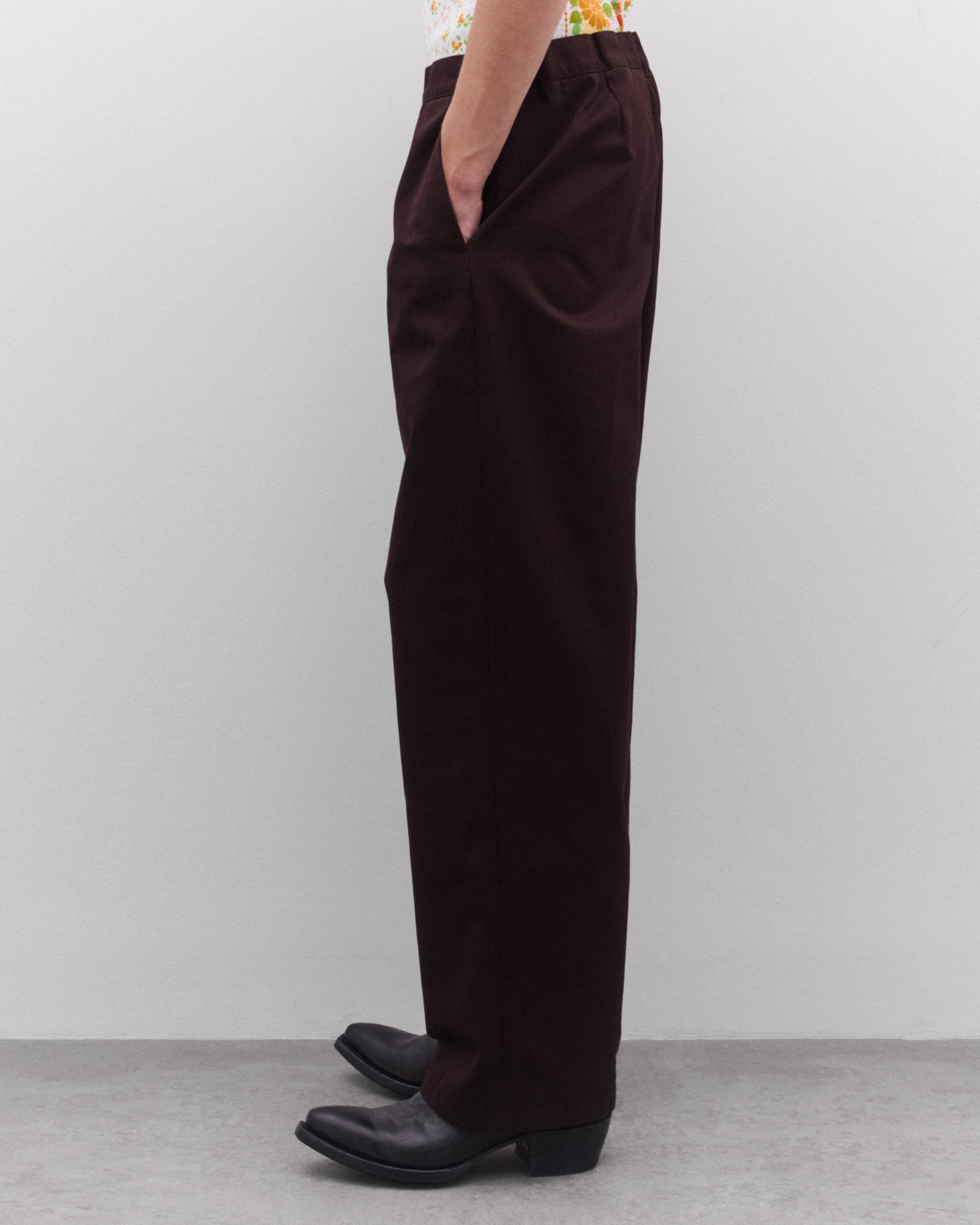 Prada - Men’s Wide Leg Trousers - (Dark Brown) - Image 3